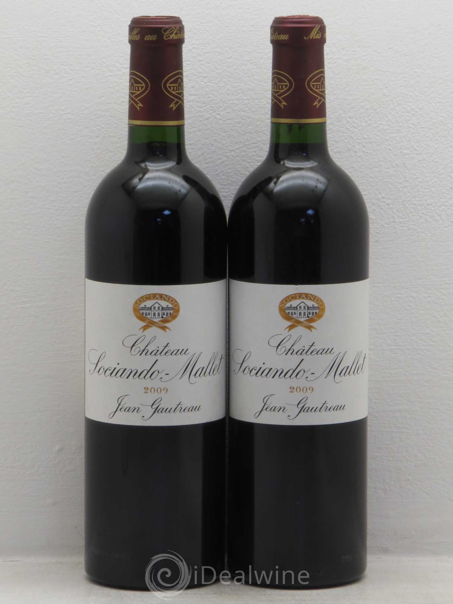 Château Sociando Mallet 2009 - Lot de 2 bouteilles - 0