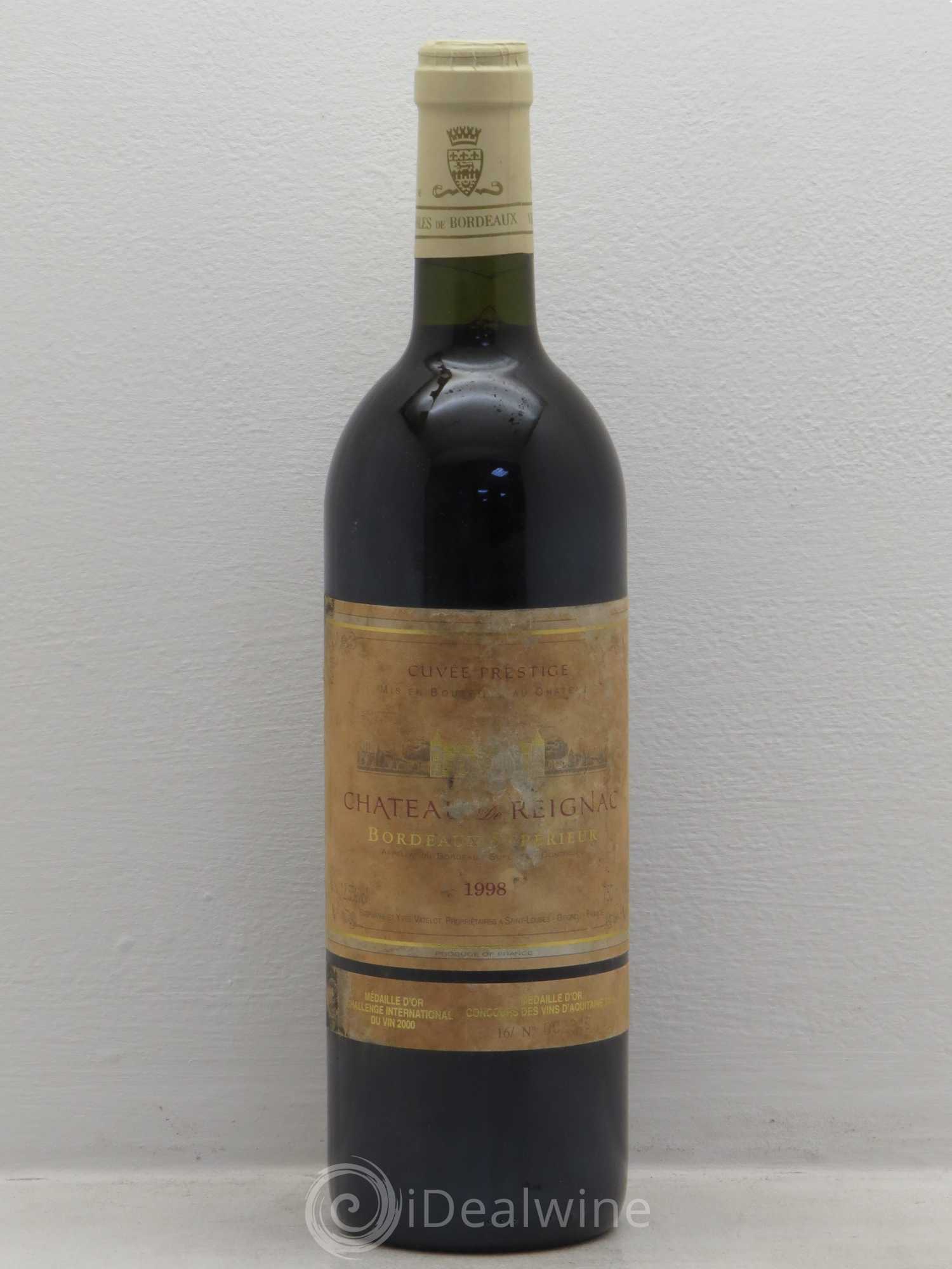 Château de Reignac Second Vin 1998 - Lot de 1 bouteille - 0