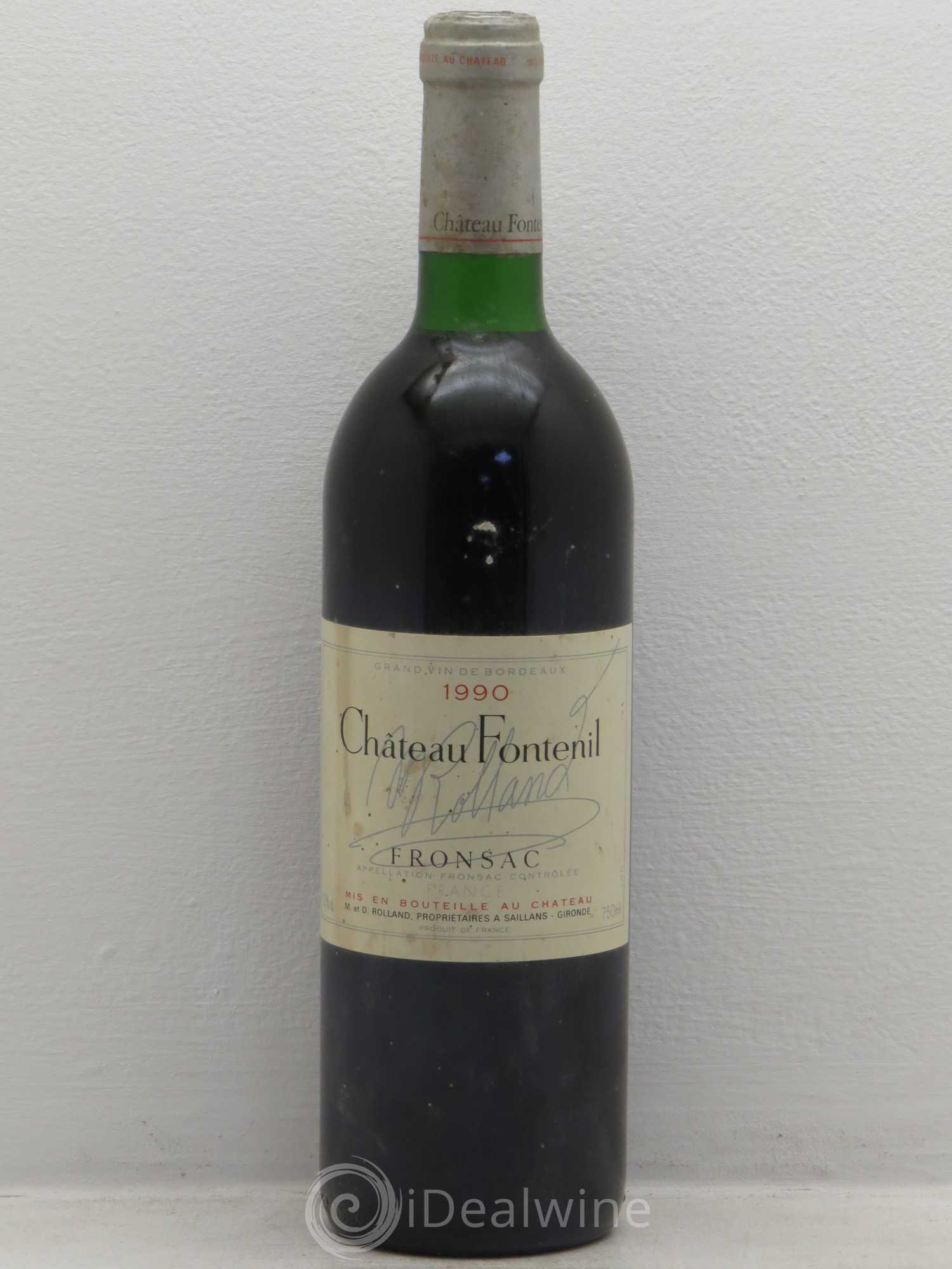 Château Fontenil 1990 - Lot de 1 bouteille - 0