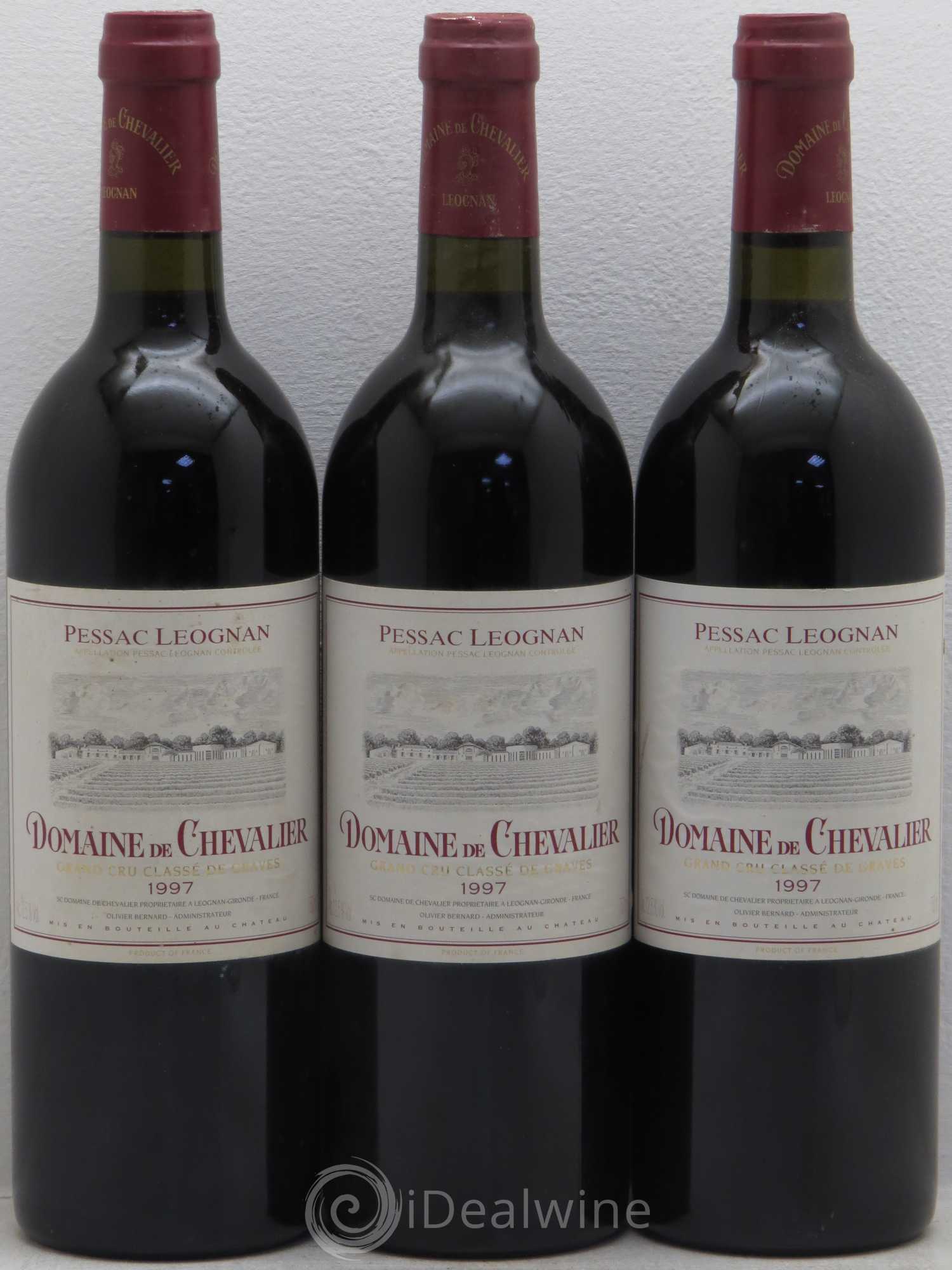 Domaine de Chevalier Cru Classé de Graves 1997 - Lot de 3 bouteilles - 0