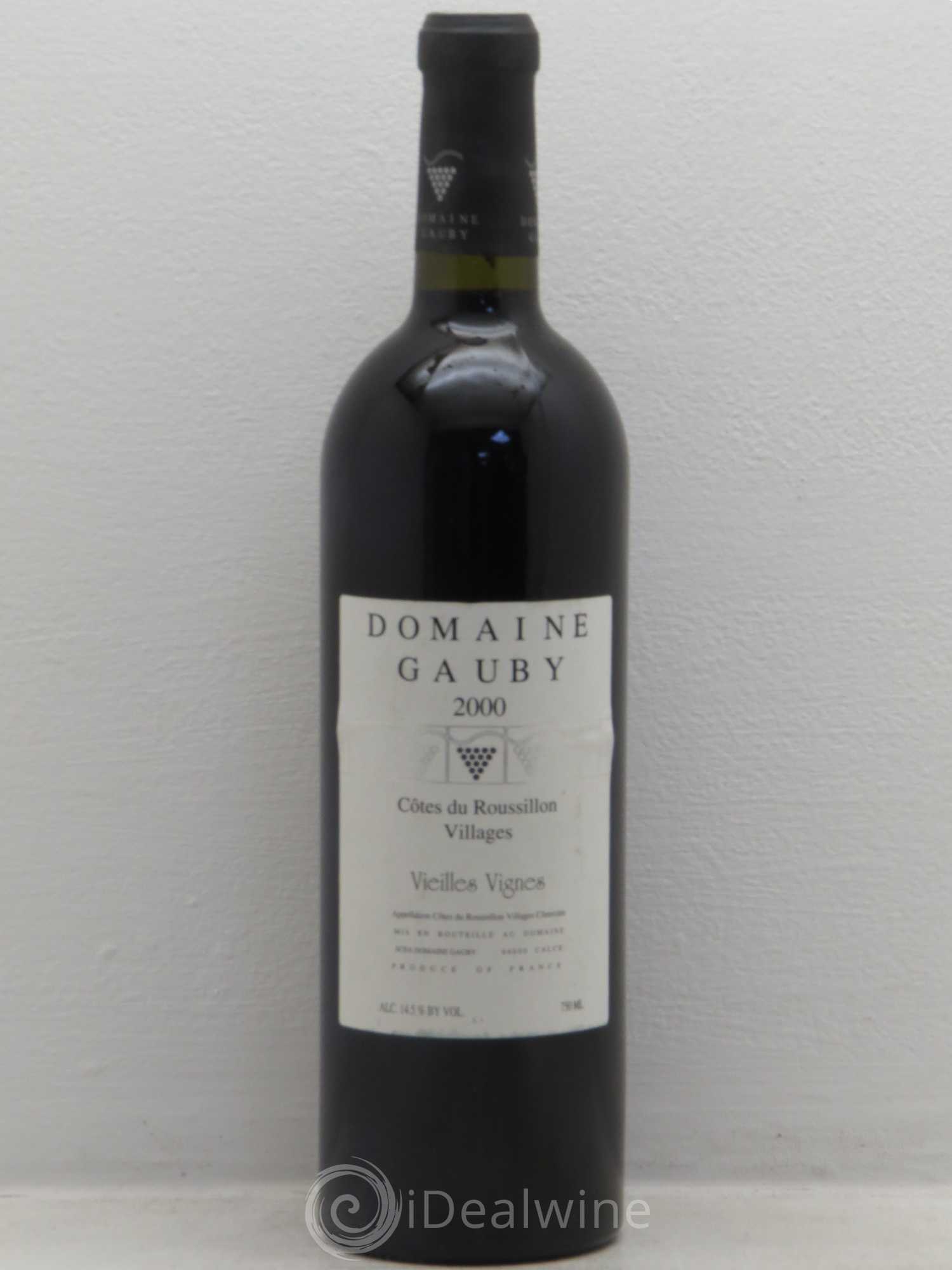 Côtes du Roussillon Villages Vieilles vignes Gauby (Domaine) 2000 - Lot de 1 bouteille - 0