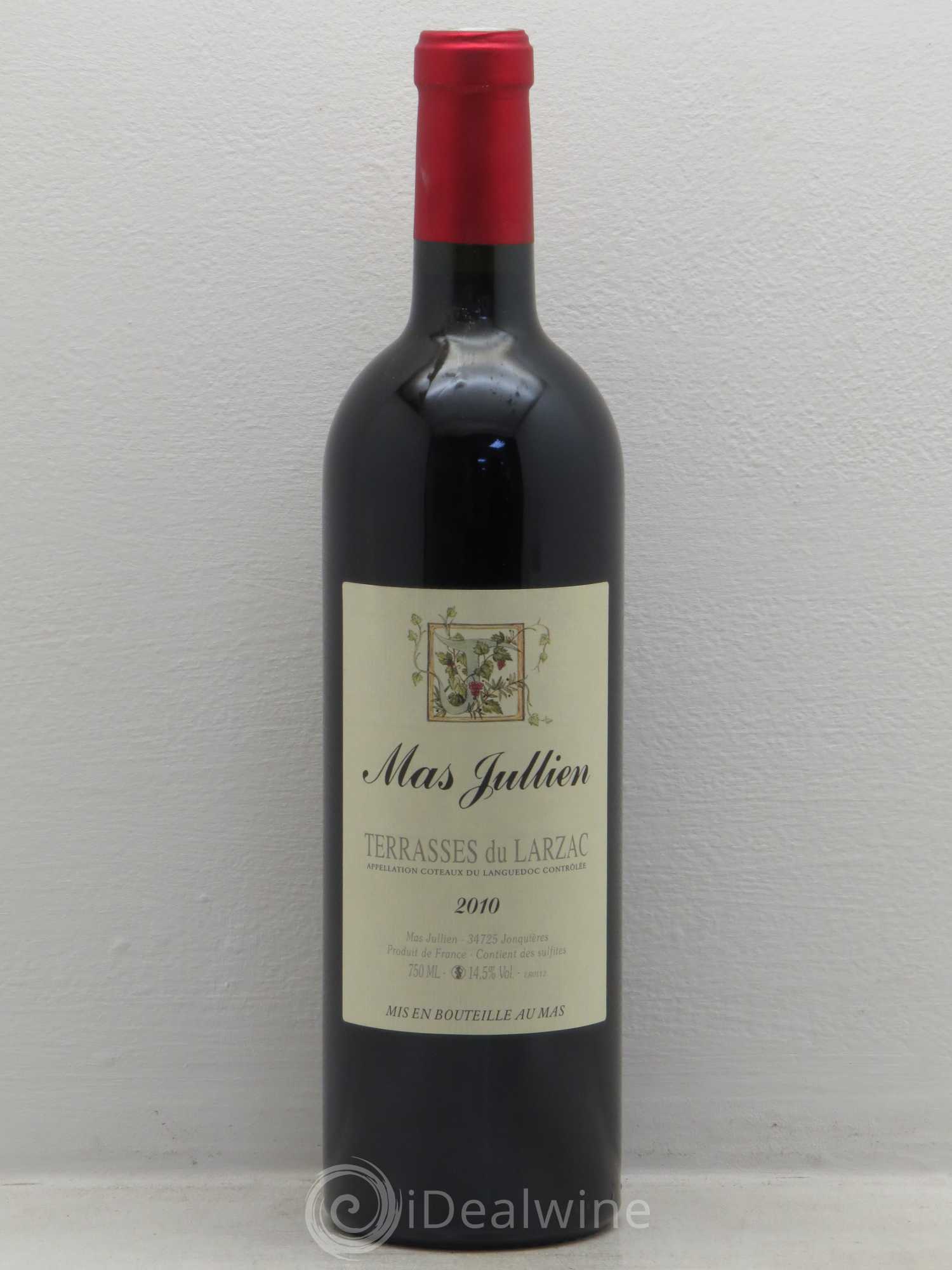 Terrasses du Larzac Mas Jullien Olivier Jullien 2010 - Lot de 1 bouteille - 0