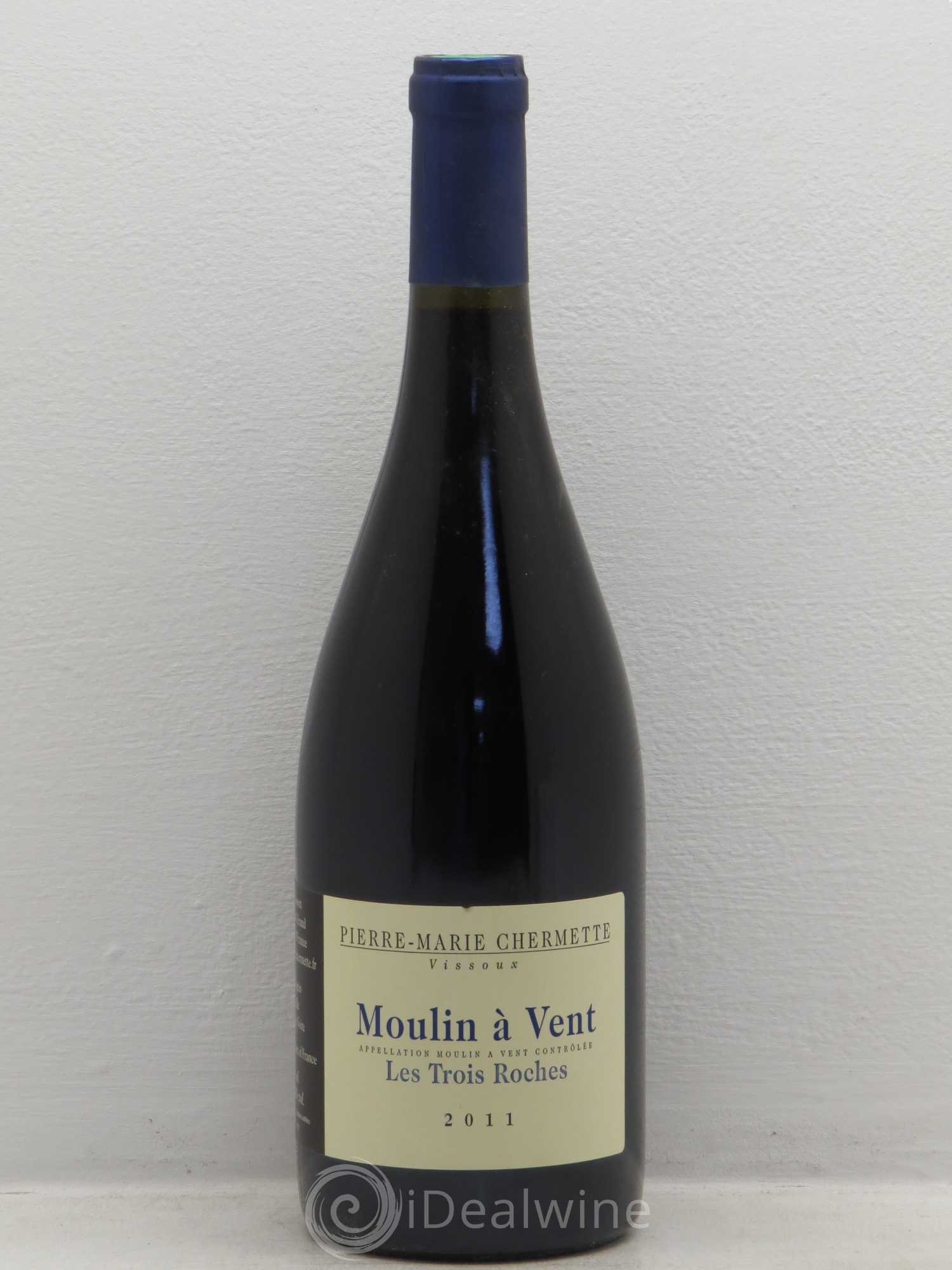 Moulin-à-Vent Les Trois Roches Domaine du Vissoux - P-M. Chermette 2011 - Lot de 1 bouteille - 0