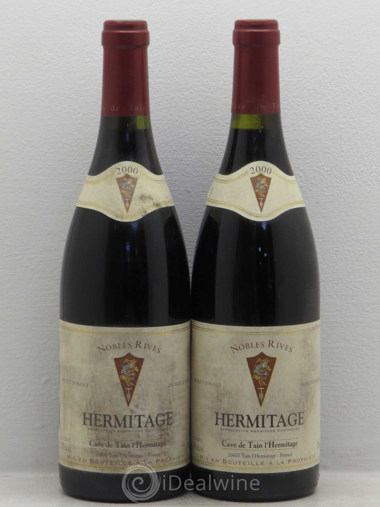 Hermitage Nobles Rives Cave de Tain L'Hermitage 2000 - Posten von 2 Flaschen - 0