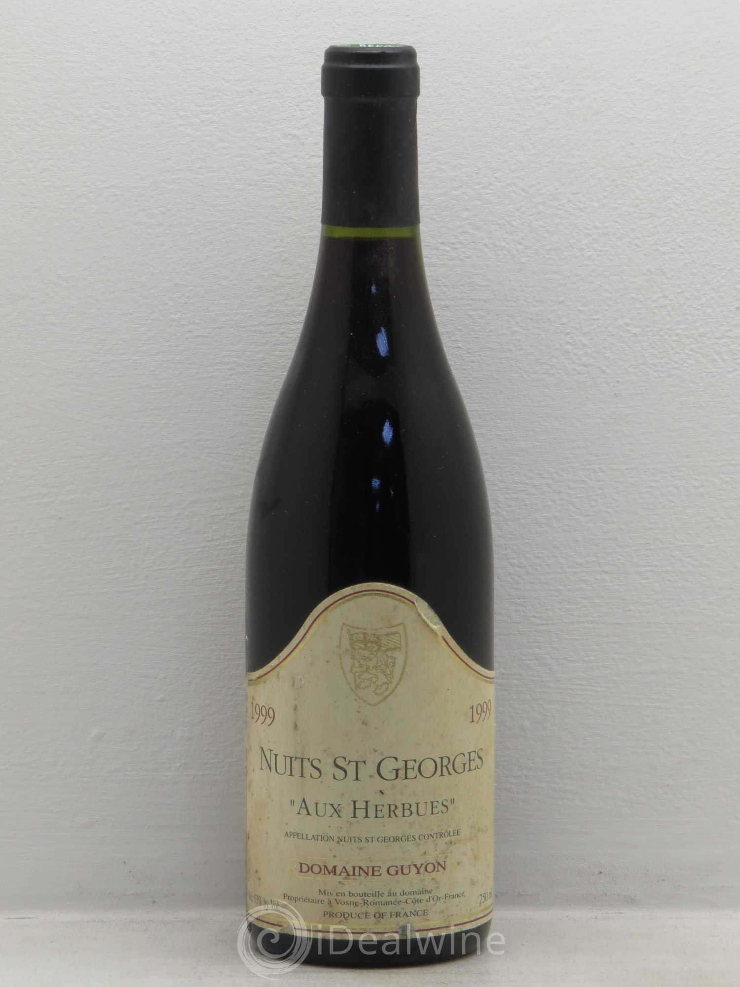 Nuits-Saint-Georges Domaine Guyon Aux Herbues 1999 - Posten von 1 Flasche - 0