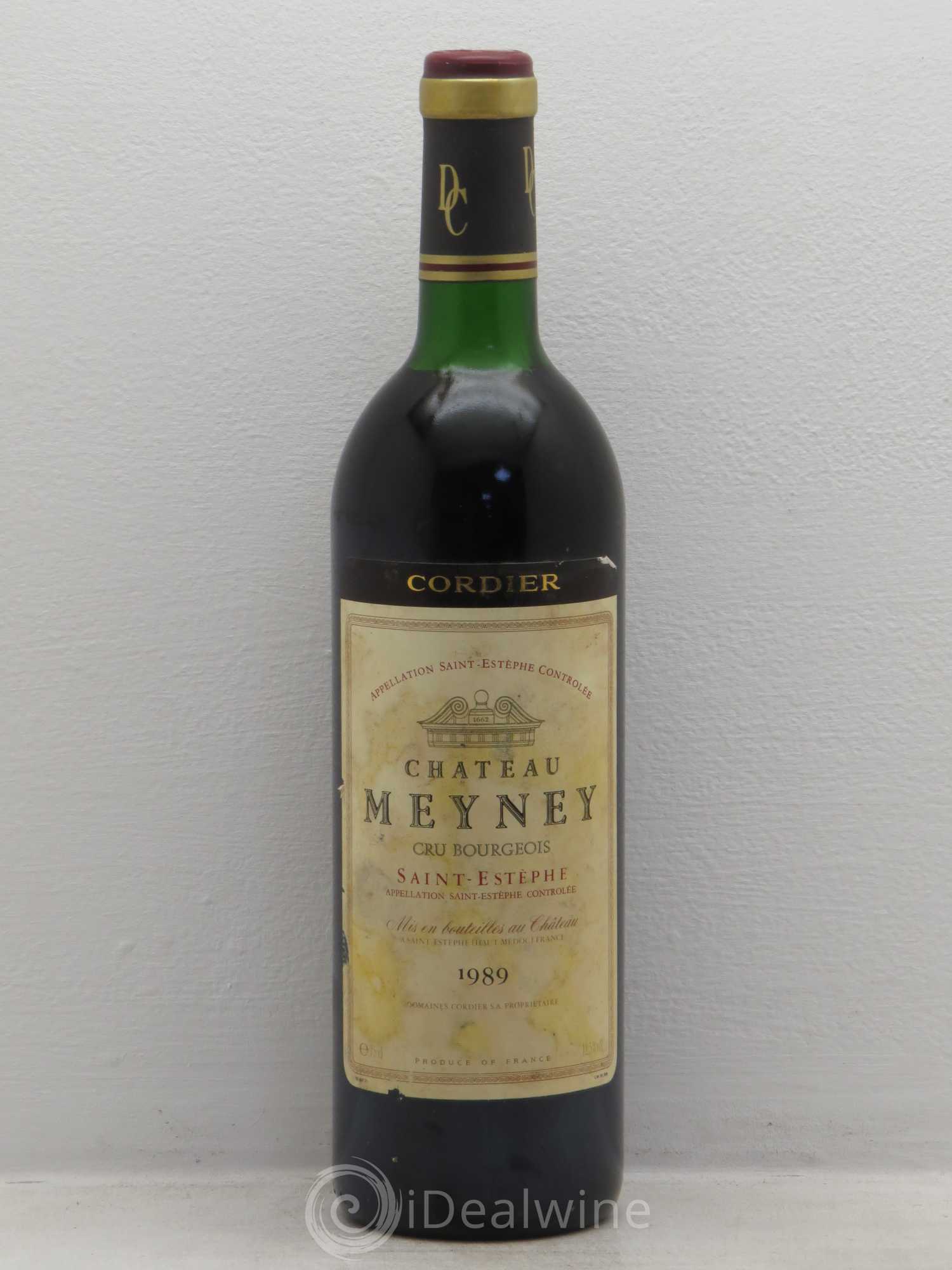 Château Meyney 1989 - Lot de 1 bouteille - 0