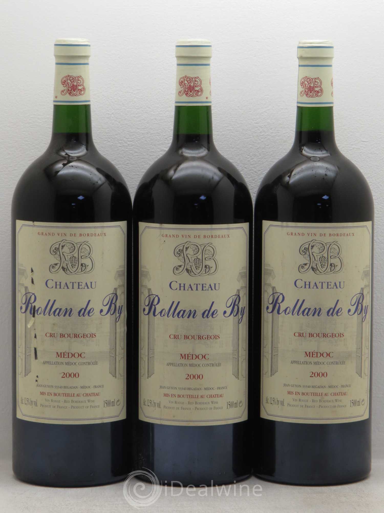 Château Rollan de By Cru Bourgeois 2000 - Lot de 3 magnums - 0