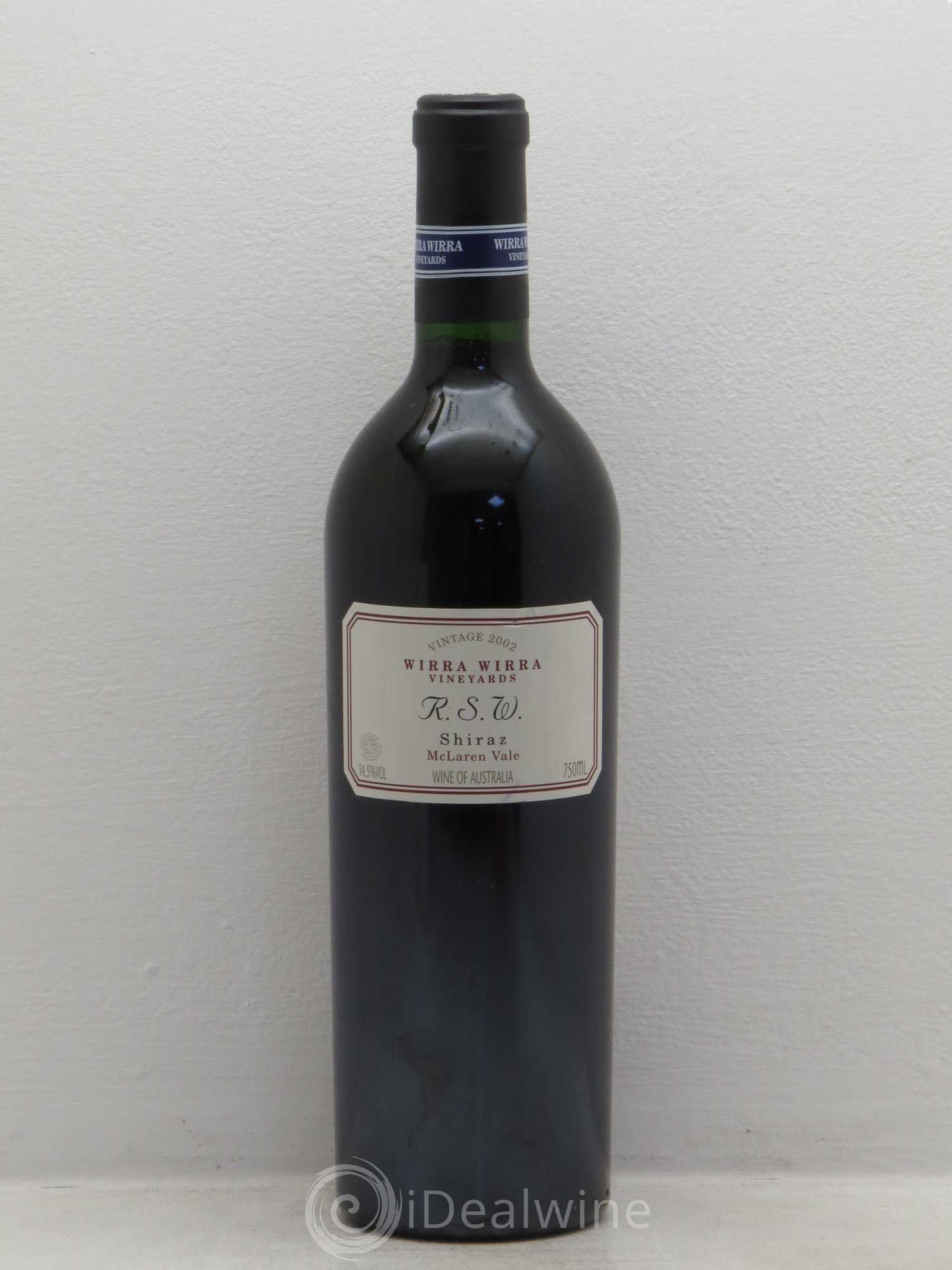 Australie Wirra Wirra RSW Shiraz 2002 - Posten von 1 Flasche - 0