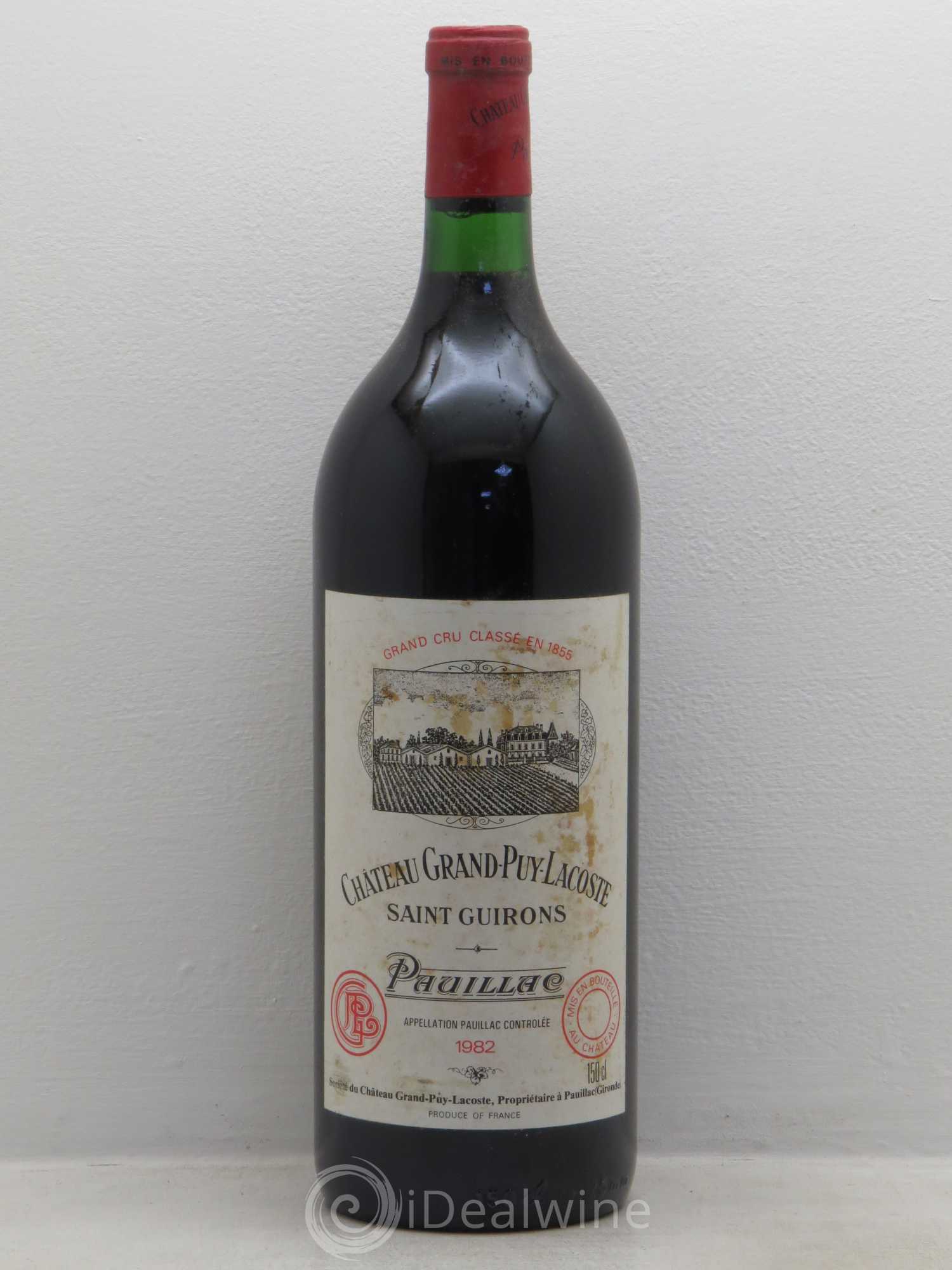 Château Grand Puy Lacoste 5ème Grand Cru Classé 1982 - Lot de 1 magnum - 0