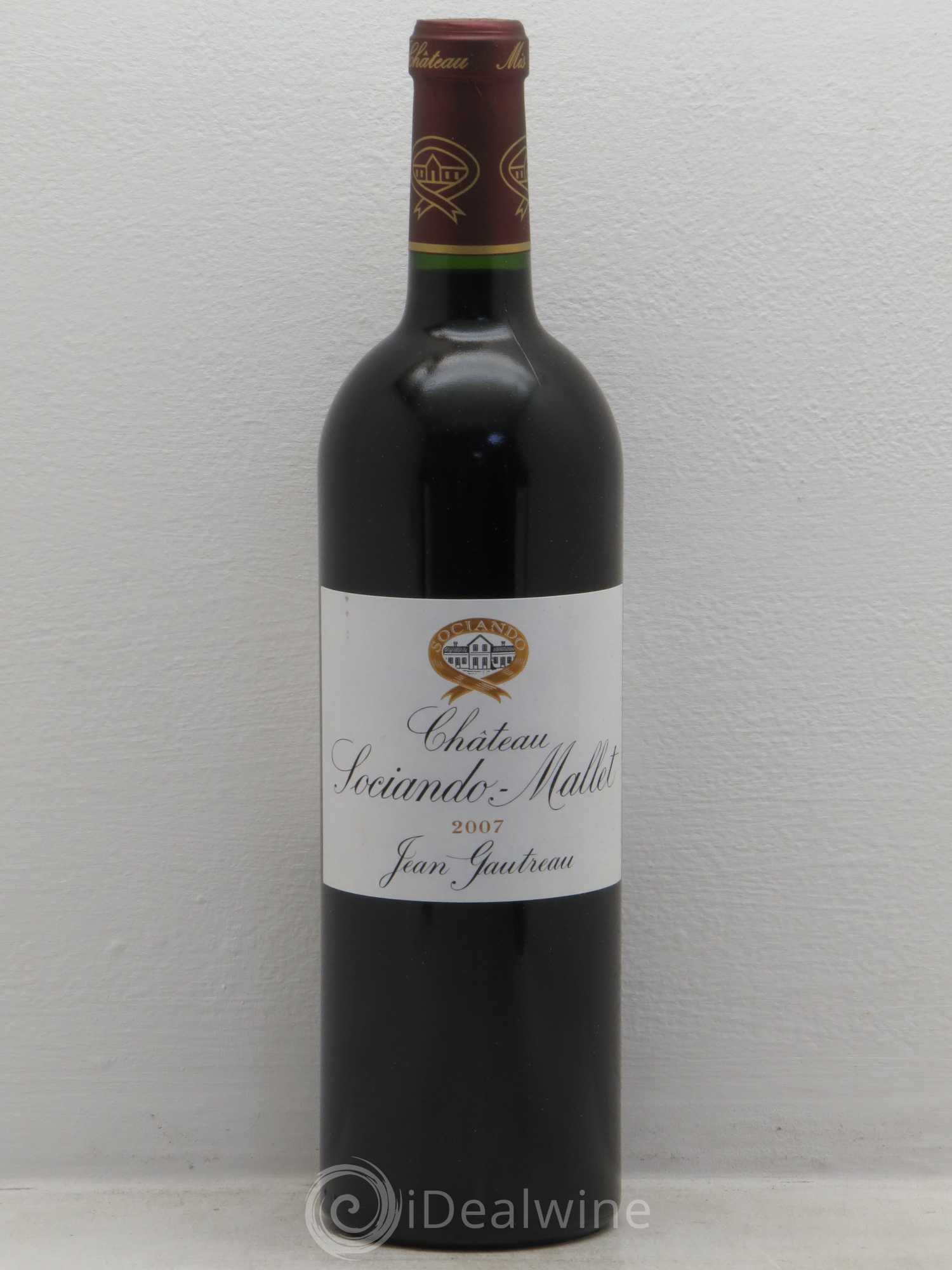Château Sociando Mallet 2007 - Lot de 12 bouteilles - 0