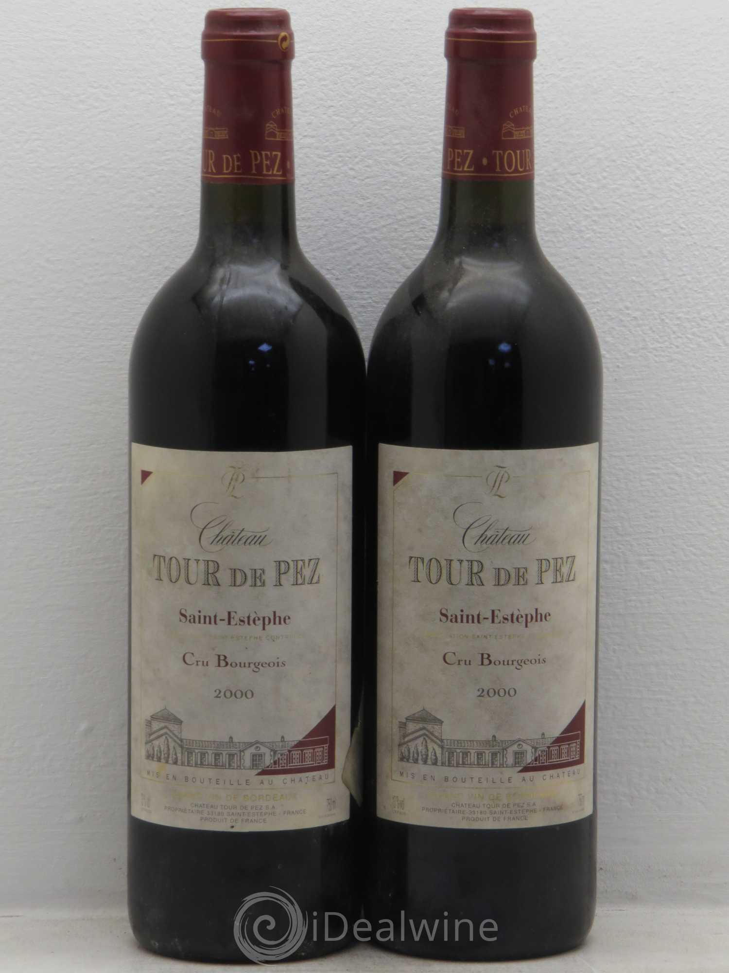 Château Tour de Pez Cru Bourgeois 2000 - Lot de 2 bouteilles - 0