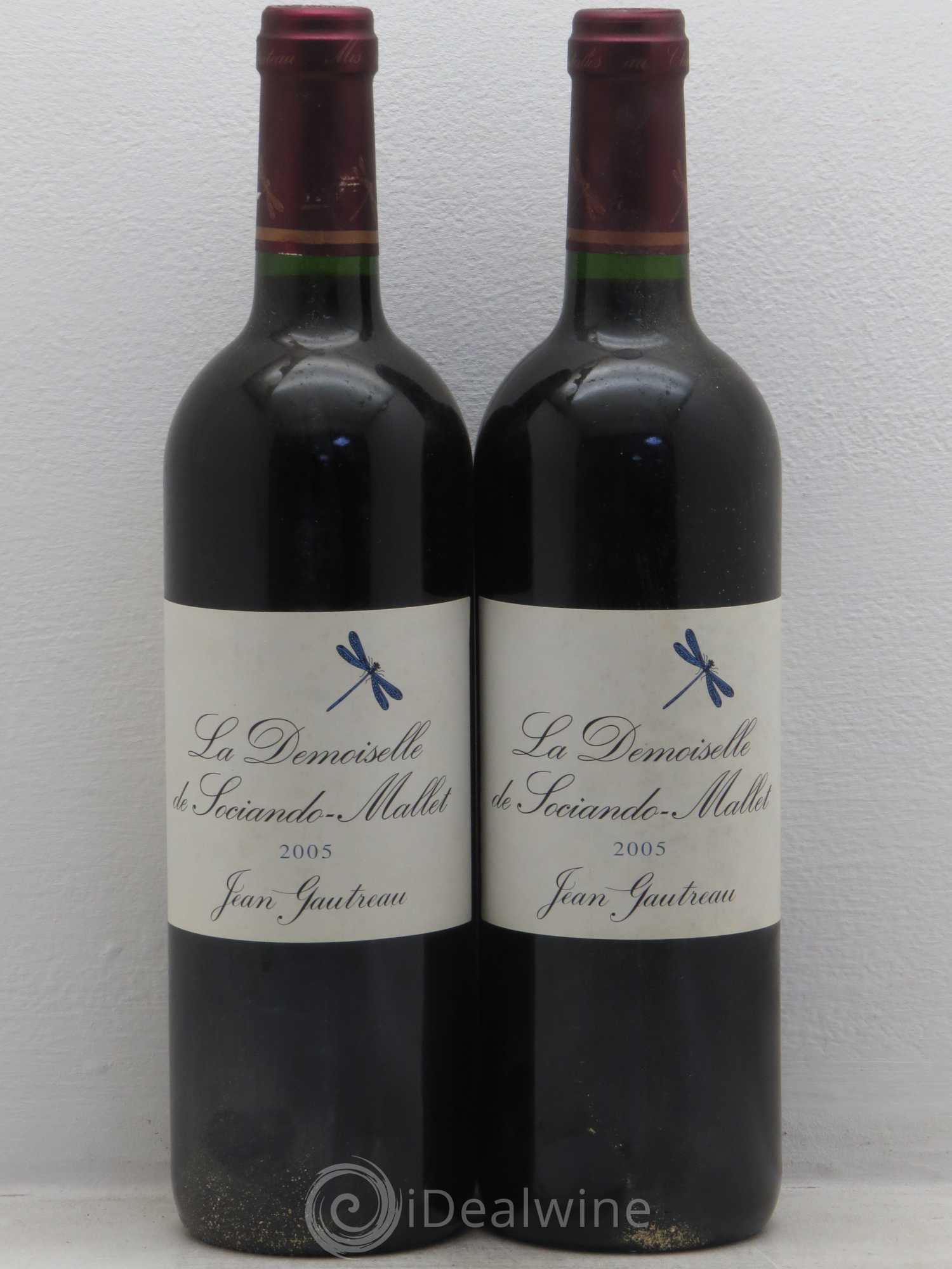 Demoiselle de Sociando Mallet Second Vin 2005 - Lot de 2 bouteilles - 0