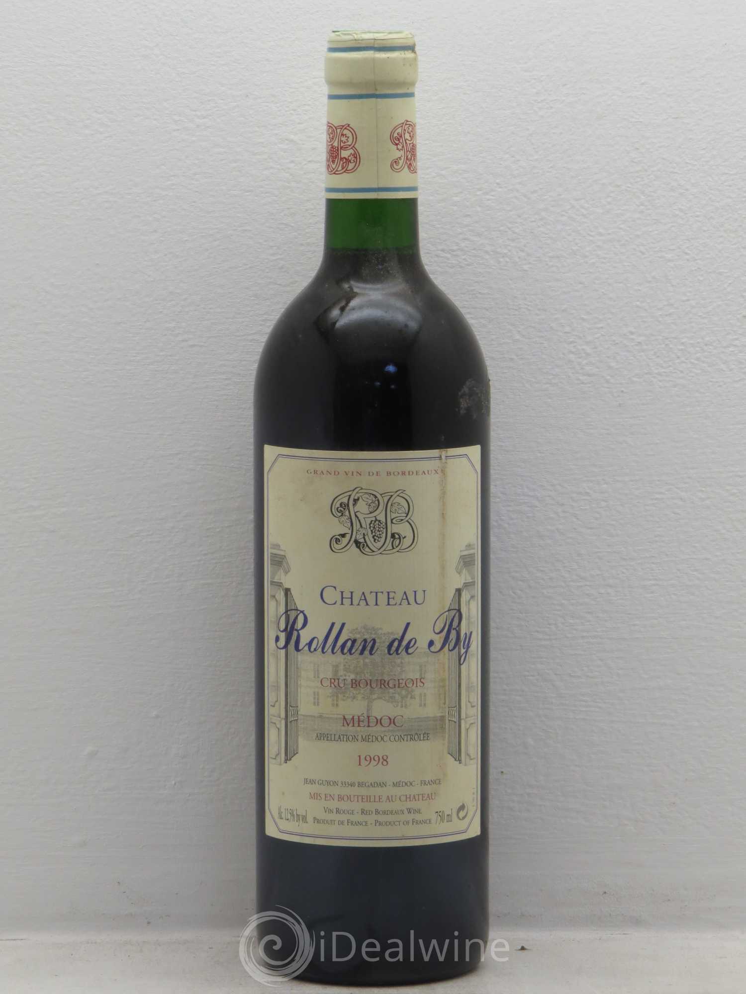 Château Rollan de By Cru Bourgeois 1998 - Lot de 1 bouteille - 0