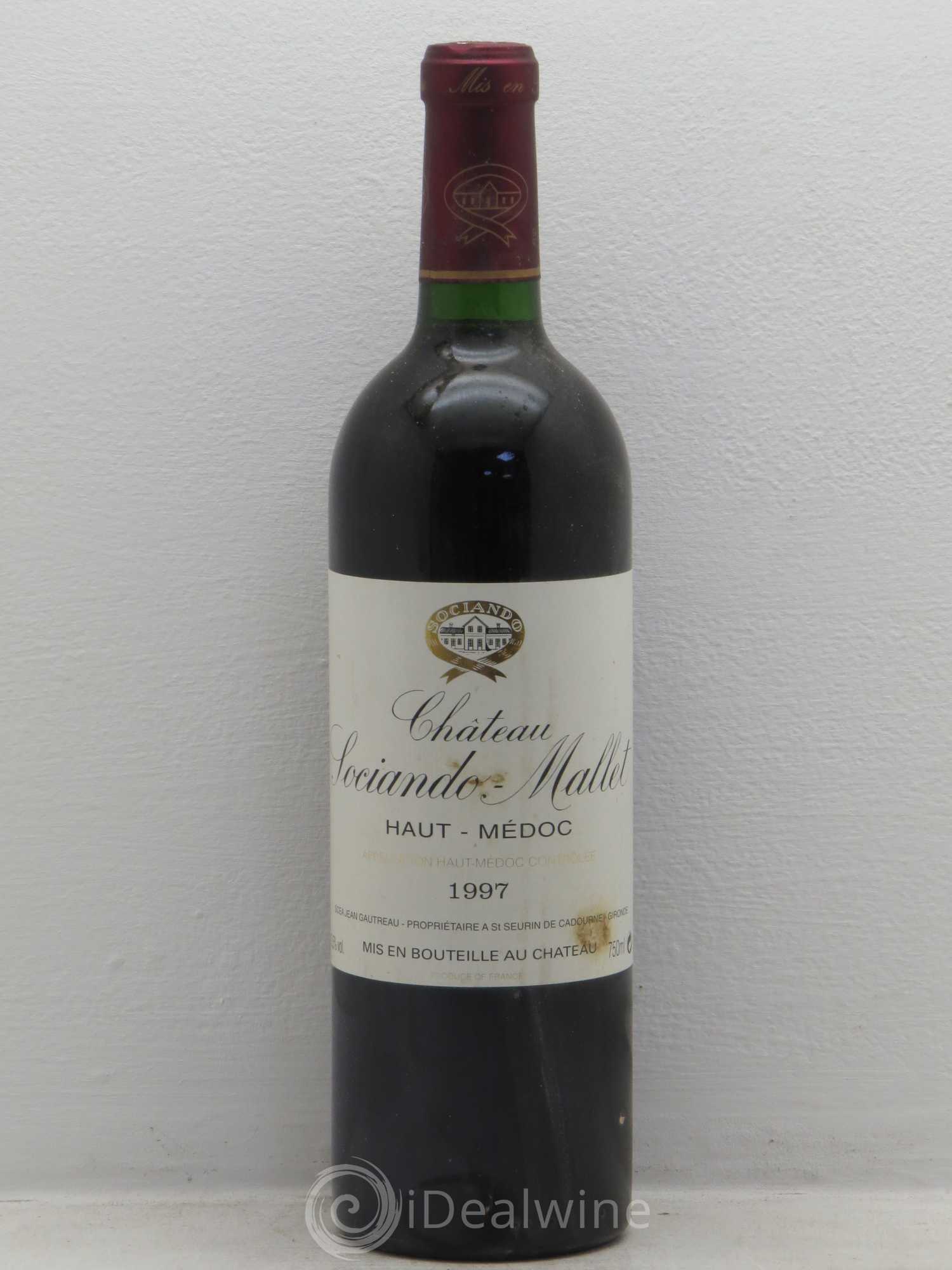 Château Sociando Mallet 1997 - Lot de 1 bouteille - 0