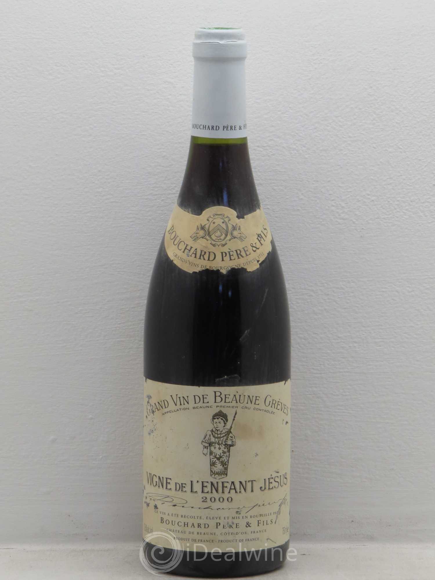 Beaune 1er Cru Grèves - Vigne de l'Enfant Jésus Bouchard Père & Fils 2000 - Lot de 1 bouteille - 0