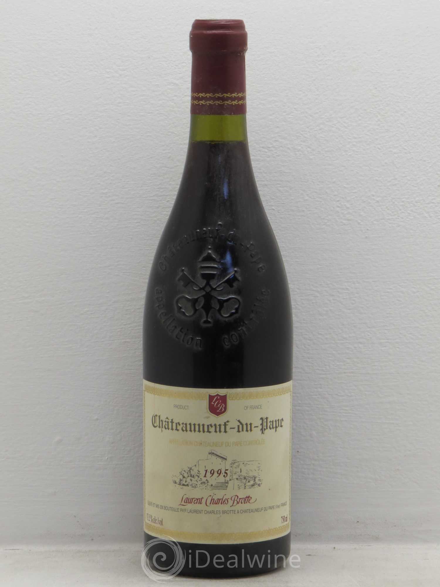 Châteauneuf-du-Pape Laurent Charles Brotte 1995 - Posten von 1 Flasche - 0