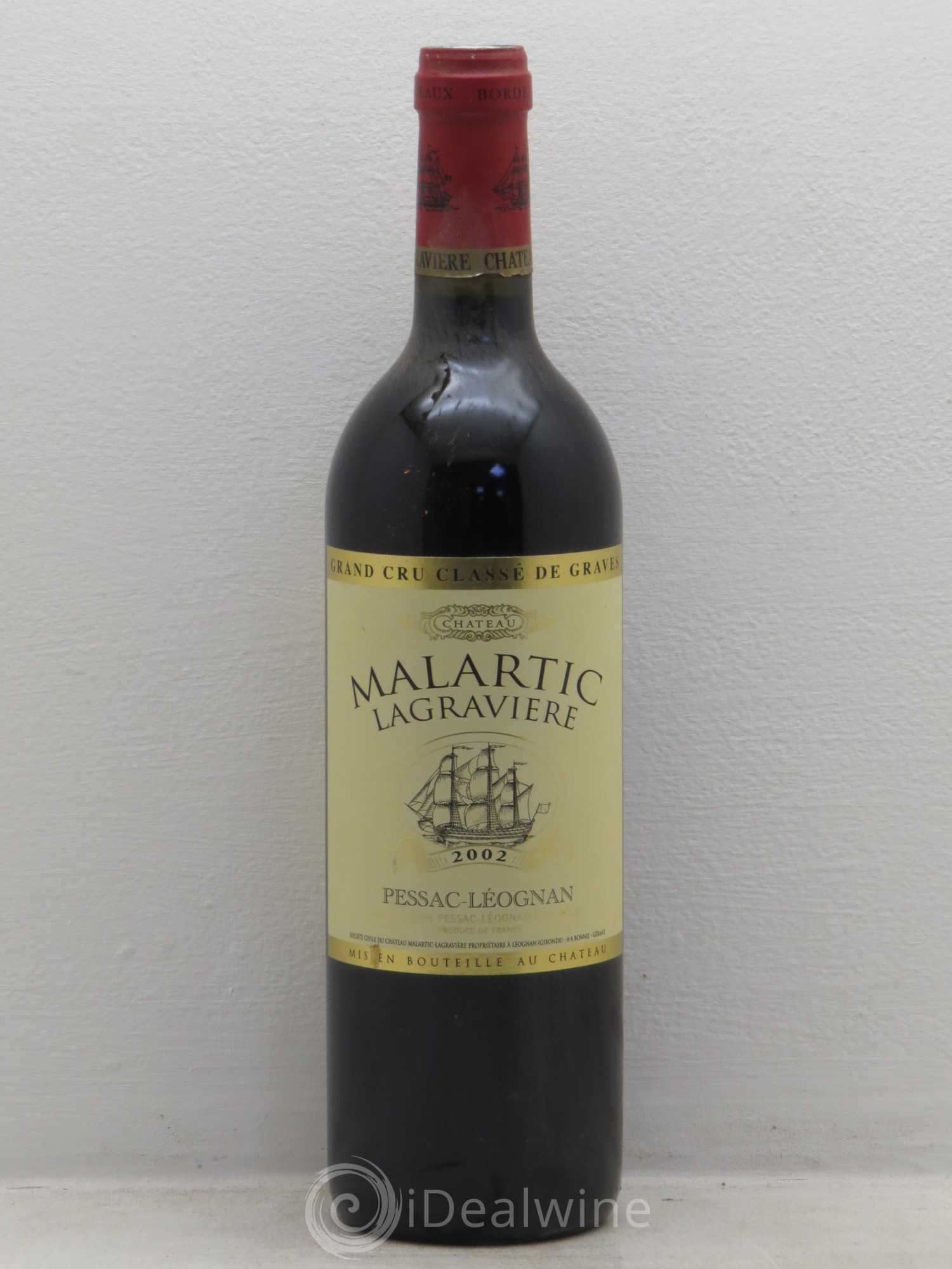 Château Malartic-Lagravière Cru Classé de Graves 2002 - Lot de 1 bouteille - 0