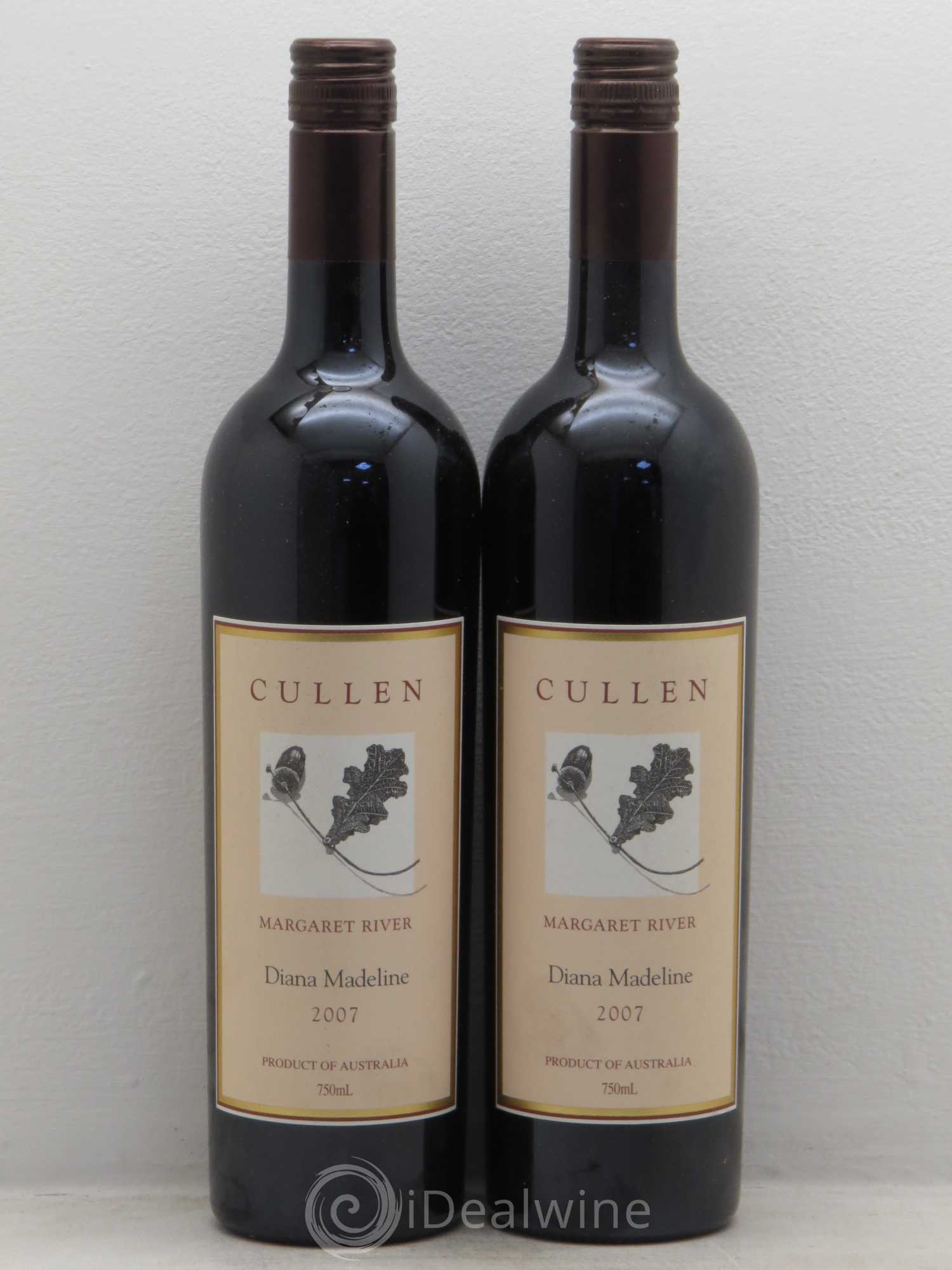 Australie Cullen Diana Madeline Margaret River 2007 - Posten von 2 Flaschen - 0