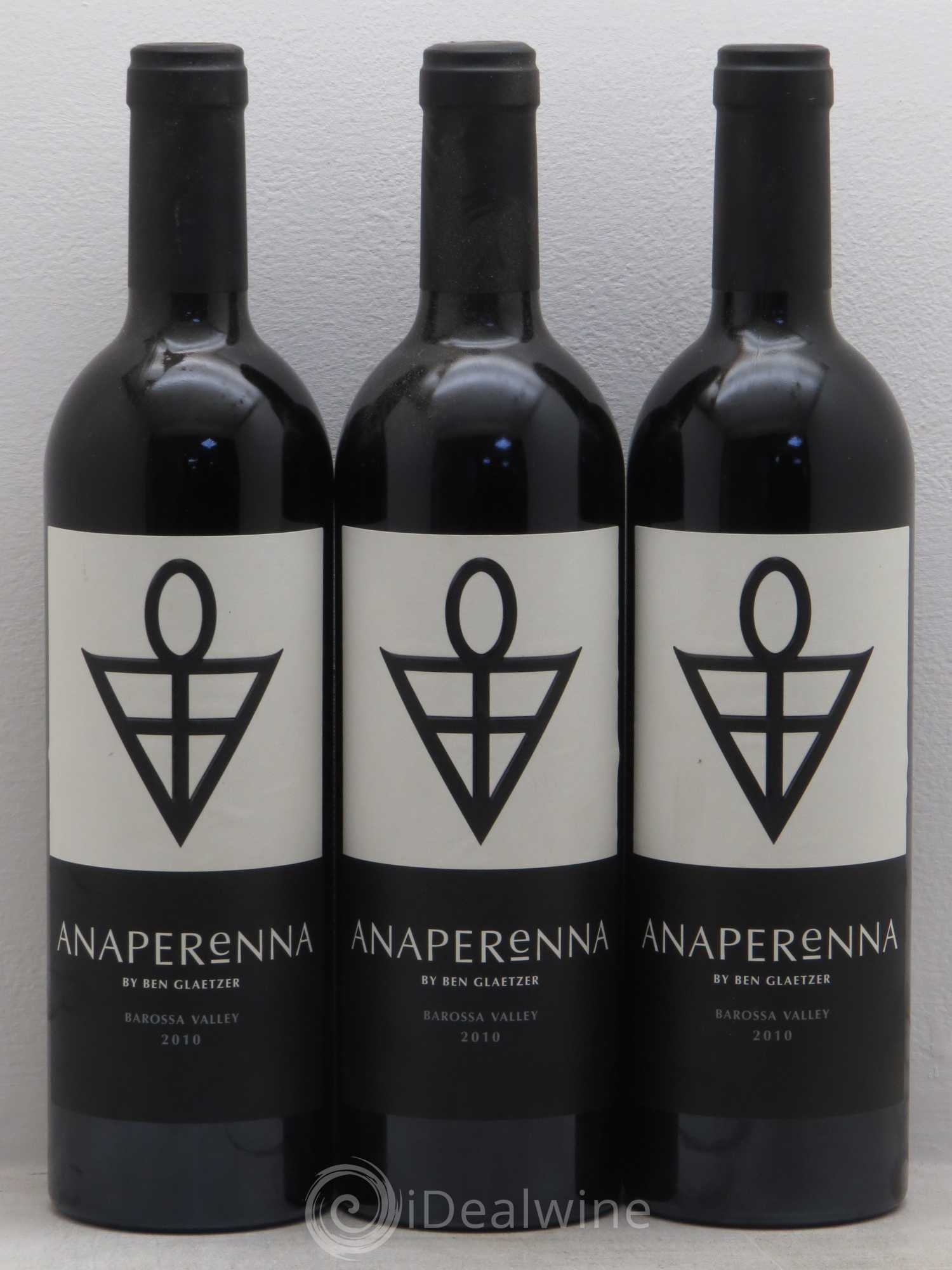 Australie Anaparena Ben Glaetzer Barossa Valley 2010 - Posten von 3 Flaschen - 0
