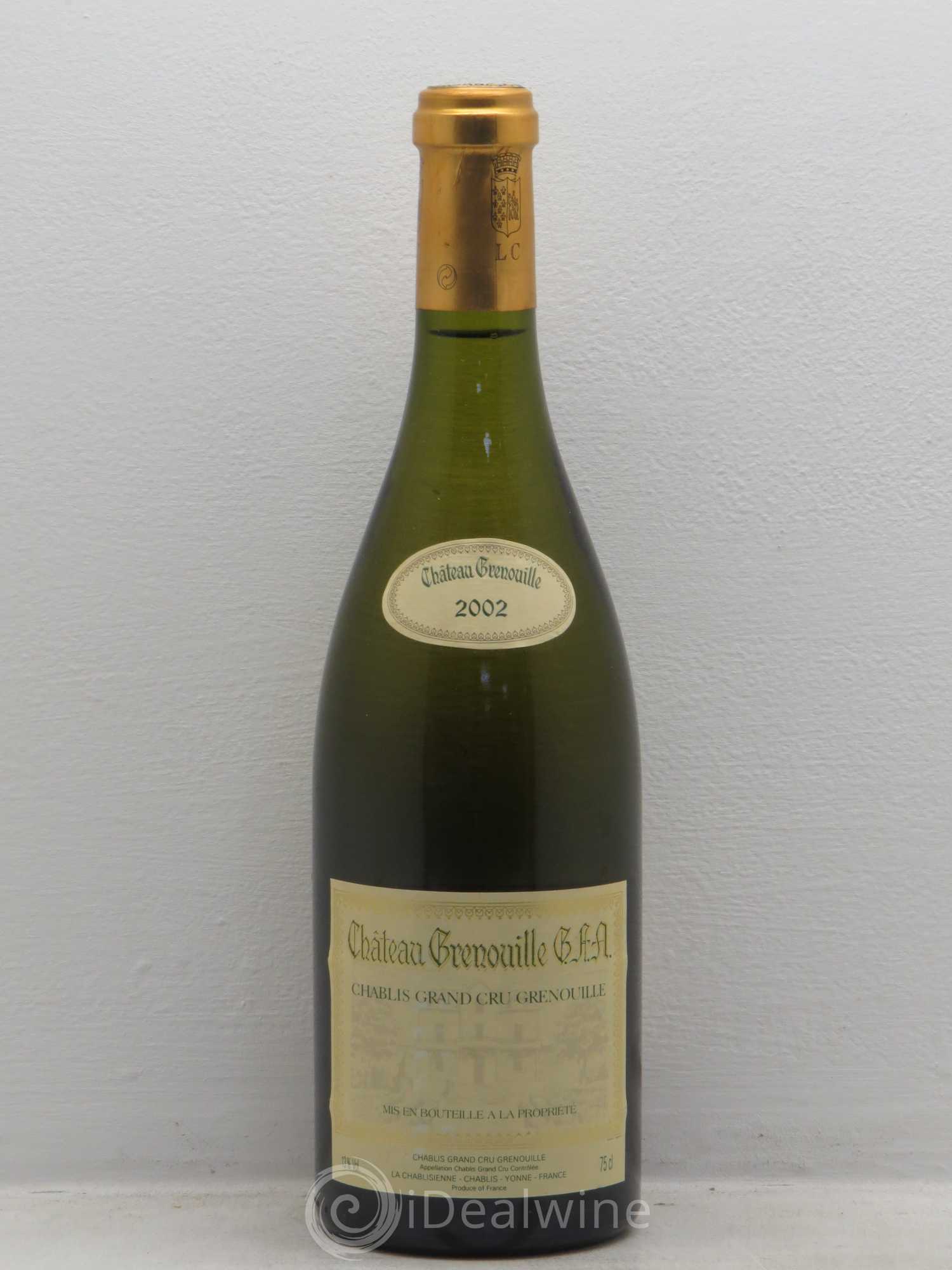 Chablis Grand Cru Grenouilles Château Grenouille - La Chablisienne Château Grenouille 2002 - Posten von 1 Flasche - 0