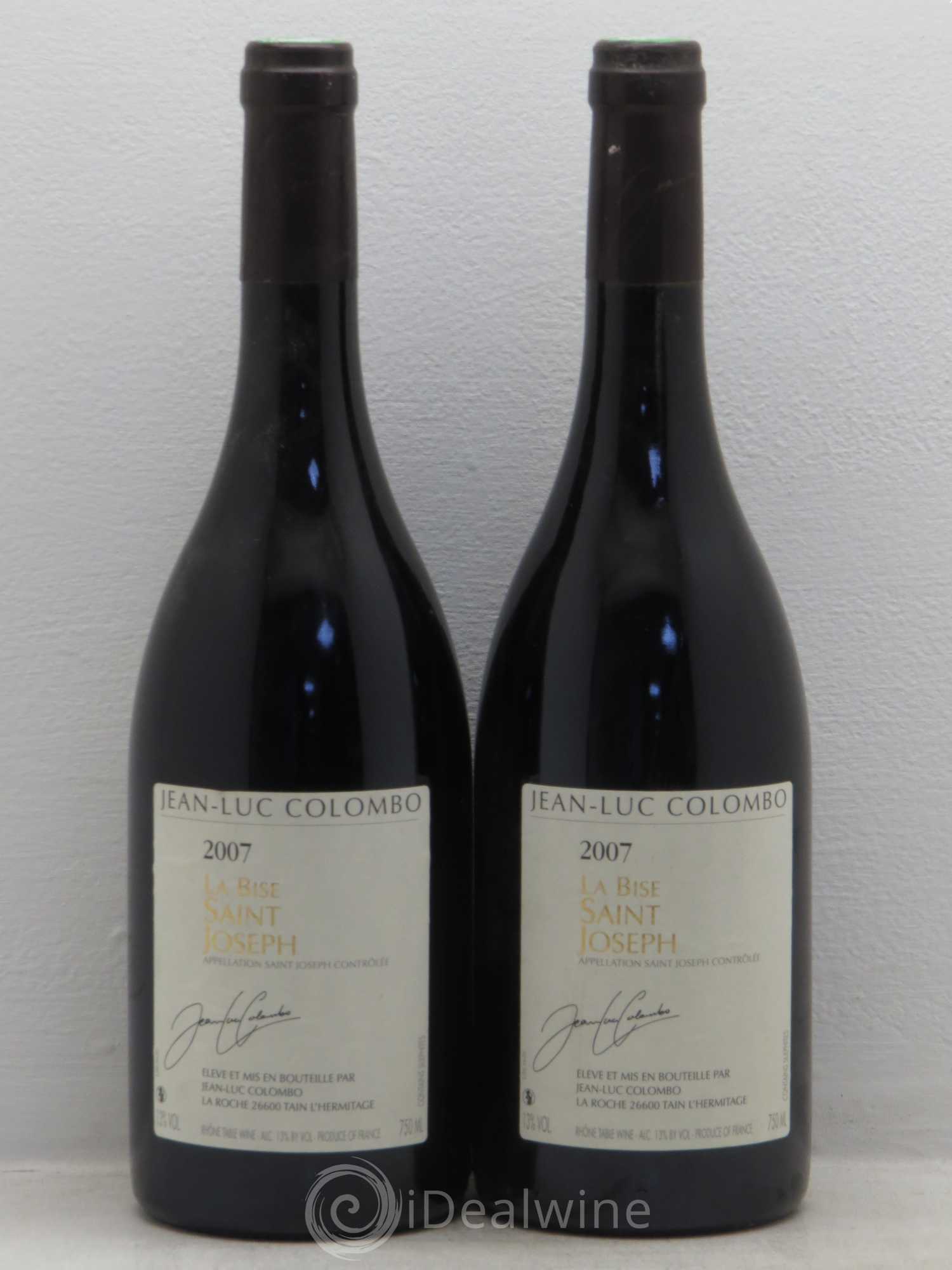 Saint-Joseph La Bise Jean-Luc Colombo 2007 - Posten von 2 Flaschen - 0