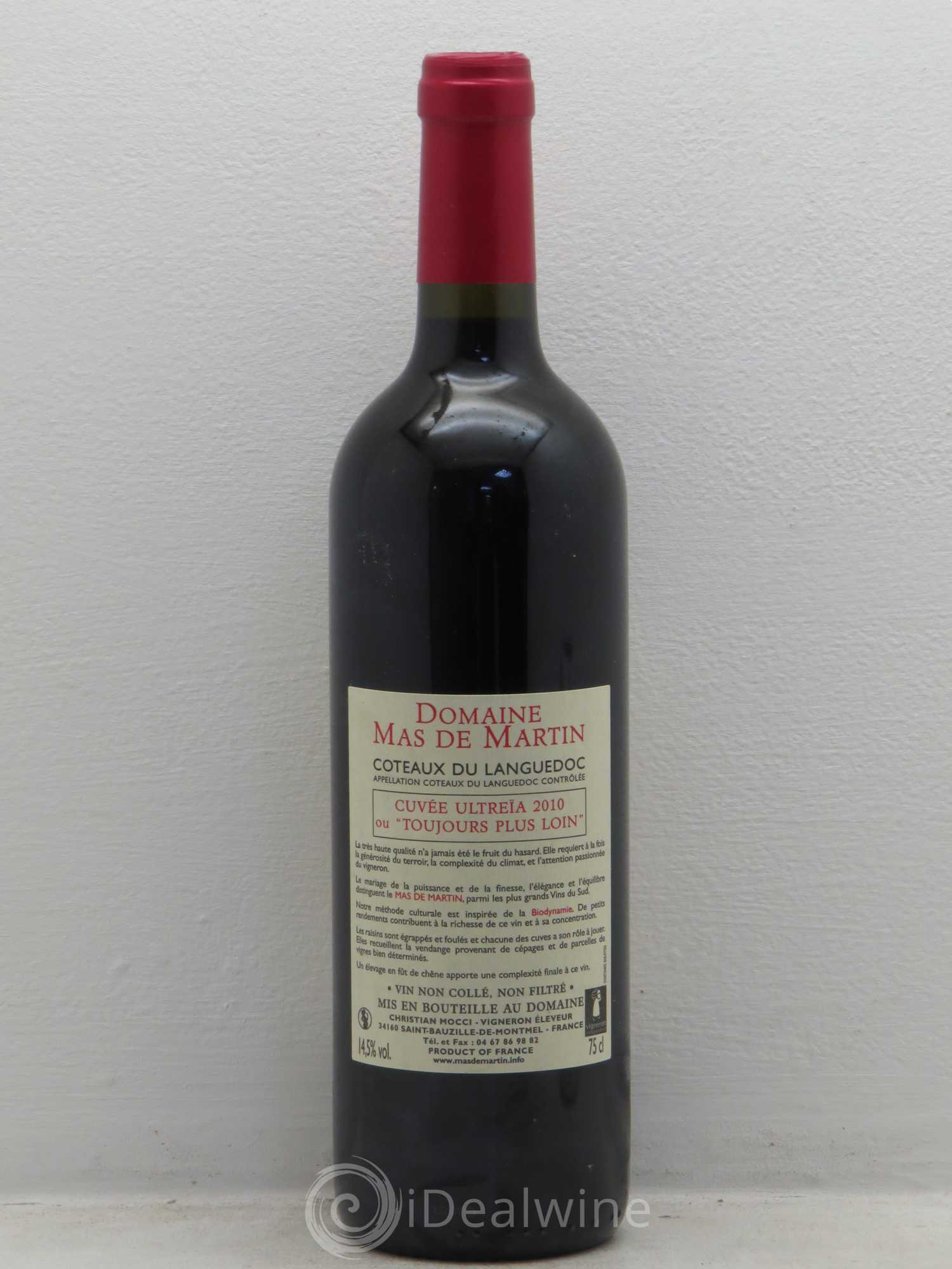 Coteaux du Languedoc Grande Cuvée Ultréïa Mas de Martin 2010 - Posten von 6 Flaschen - 1
