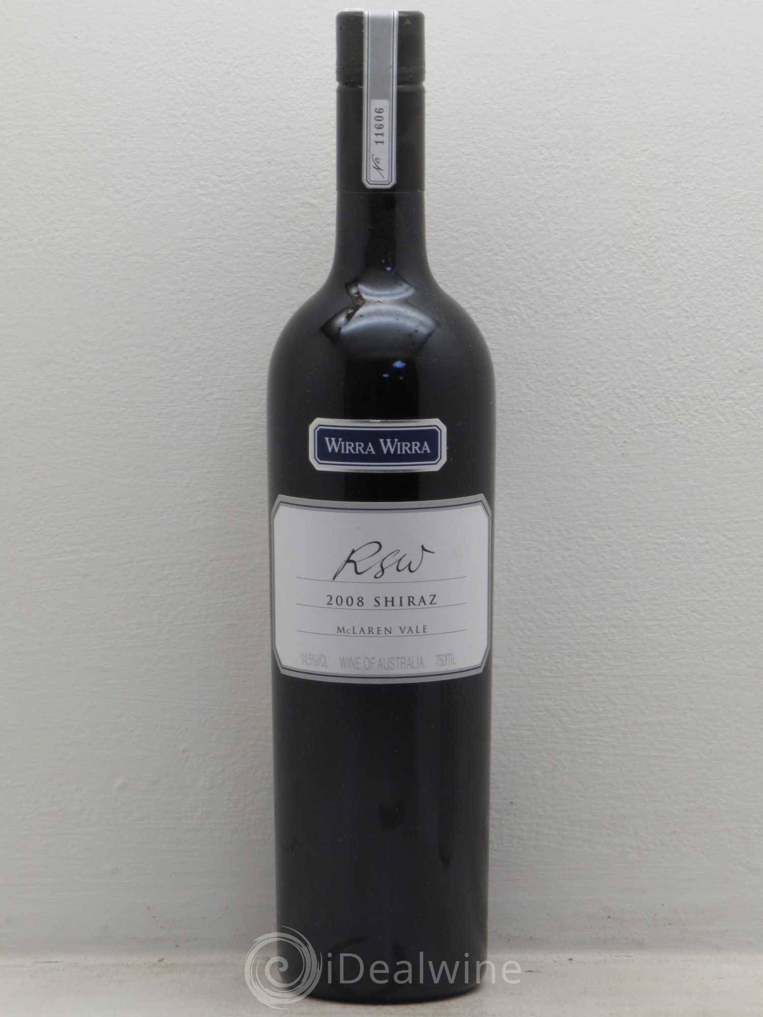 Australie Wirra Wirra RSW Shiraz McLaren Valley 2008 - Posten von 1 Flasche - 0