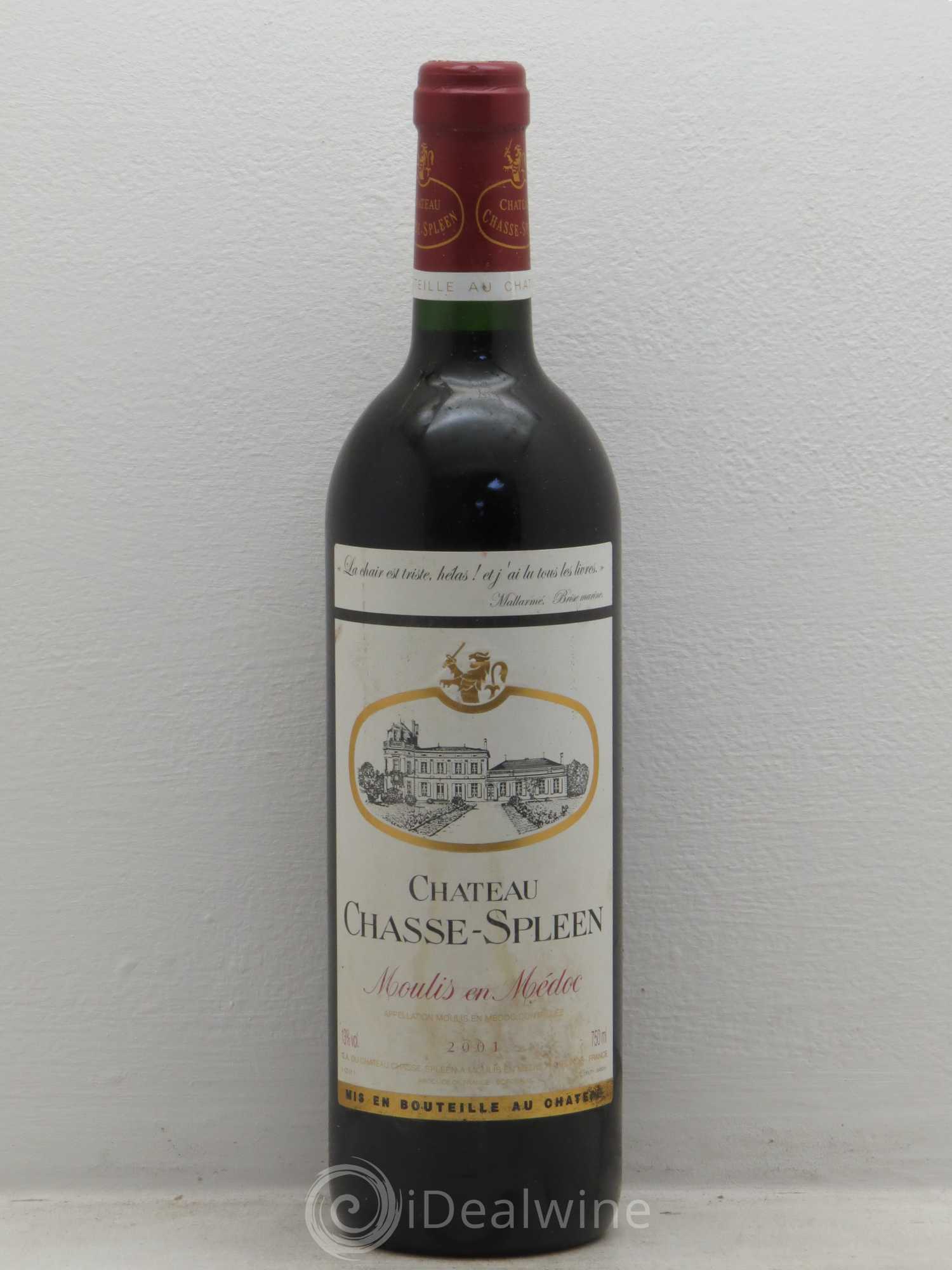 Château Chasse Spleen 2001 - Lot de 6 bouteilles - 0
