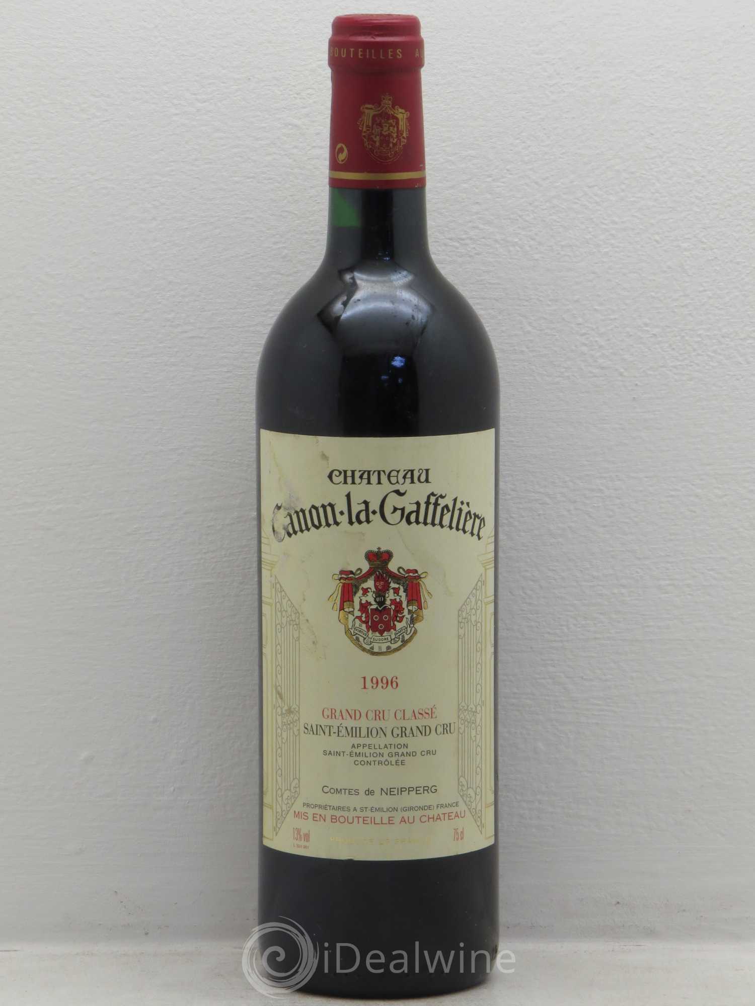 Château Canon la Gaffelière 1er Grand Cru Classé B 1996 - Lot de 1 bouteille - 0