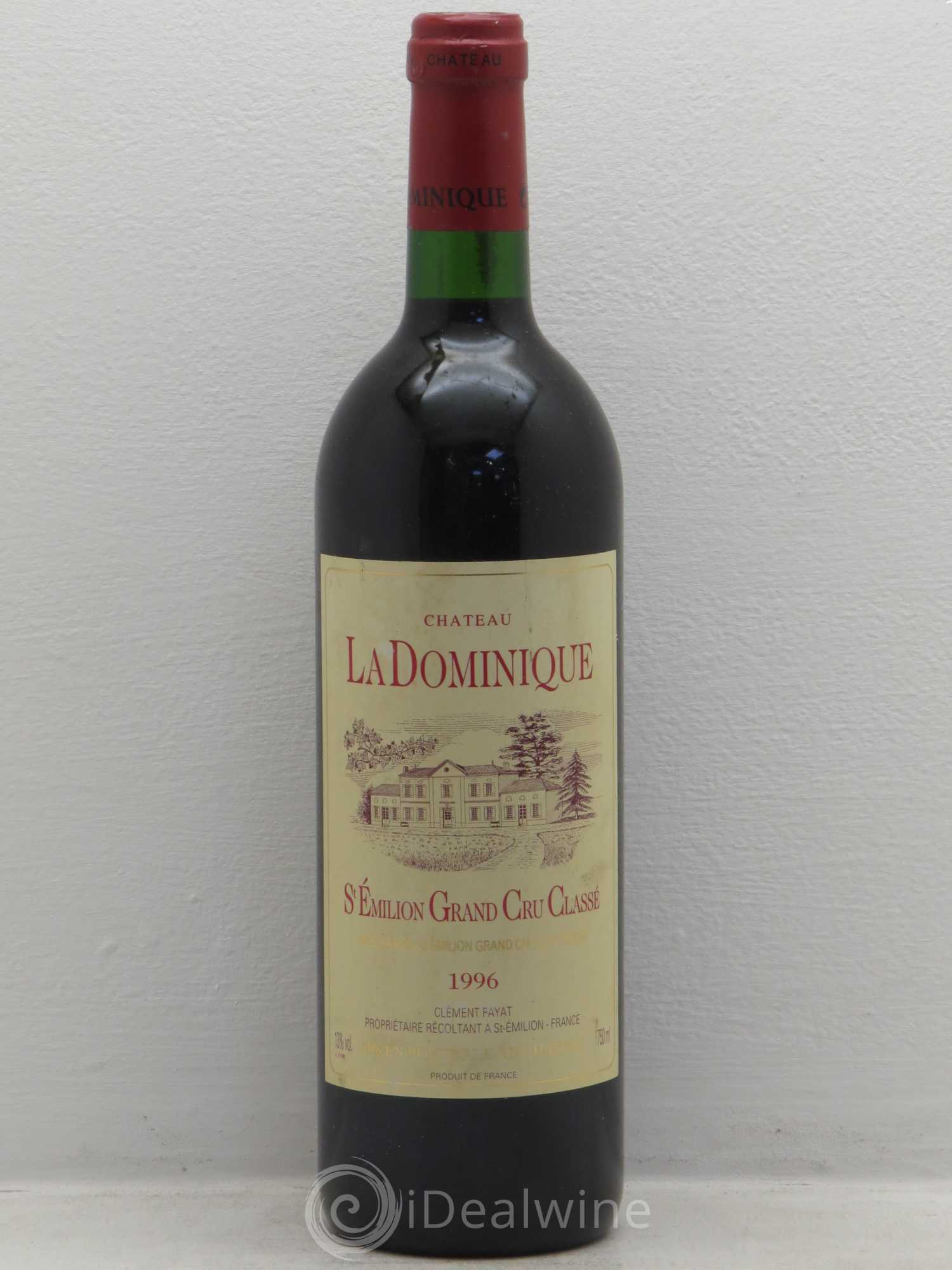 Château la Dominique Grand Cru Classé 1996 - Lot de 1 bouteille - 0