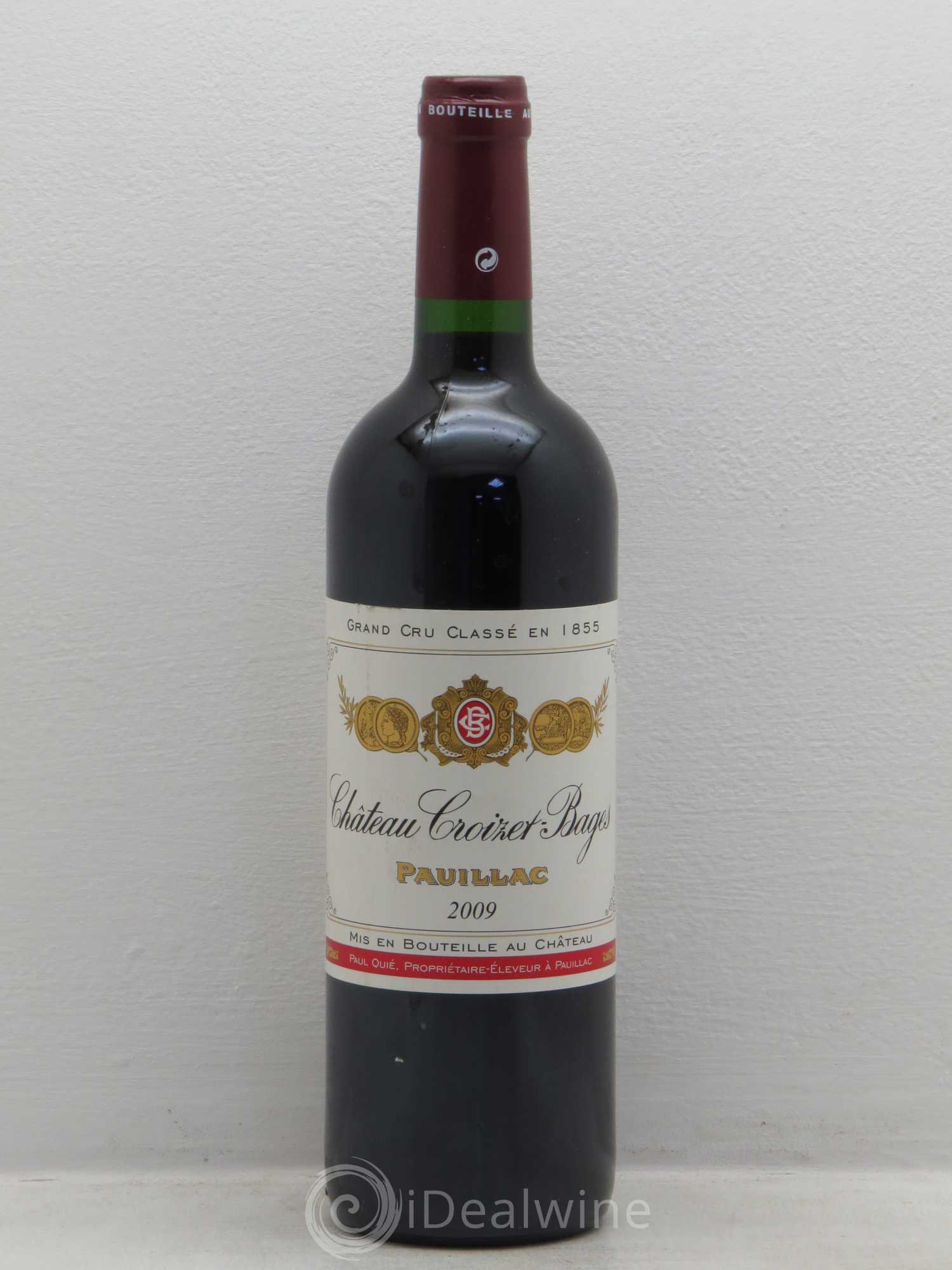 Château Croizet Bages 5ème Grand Cru Classé 2009 - Lot de 1 bouteille - 0