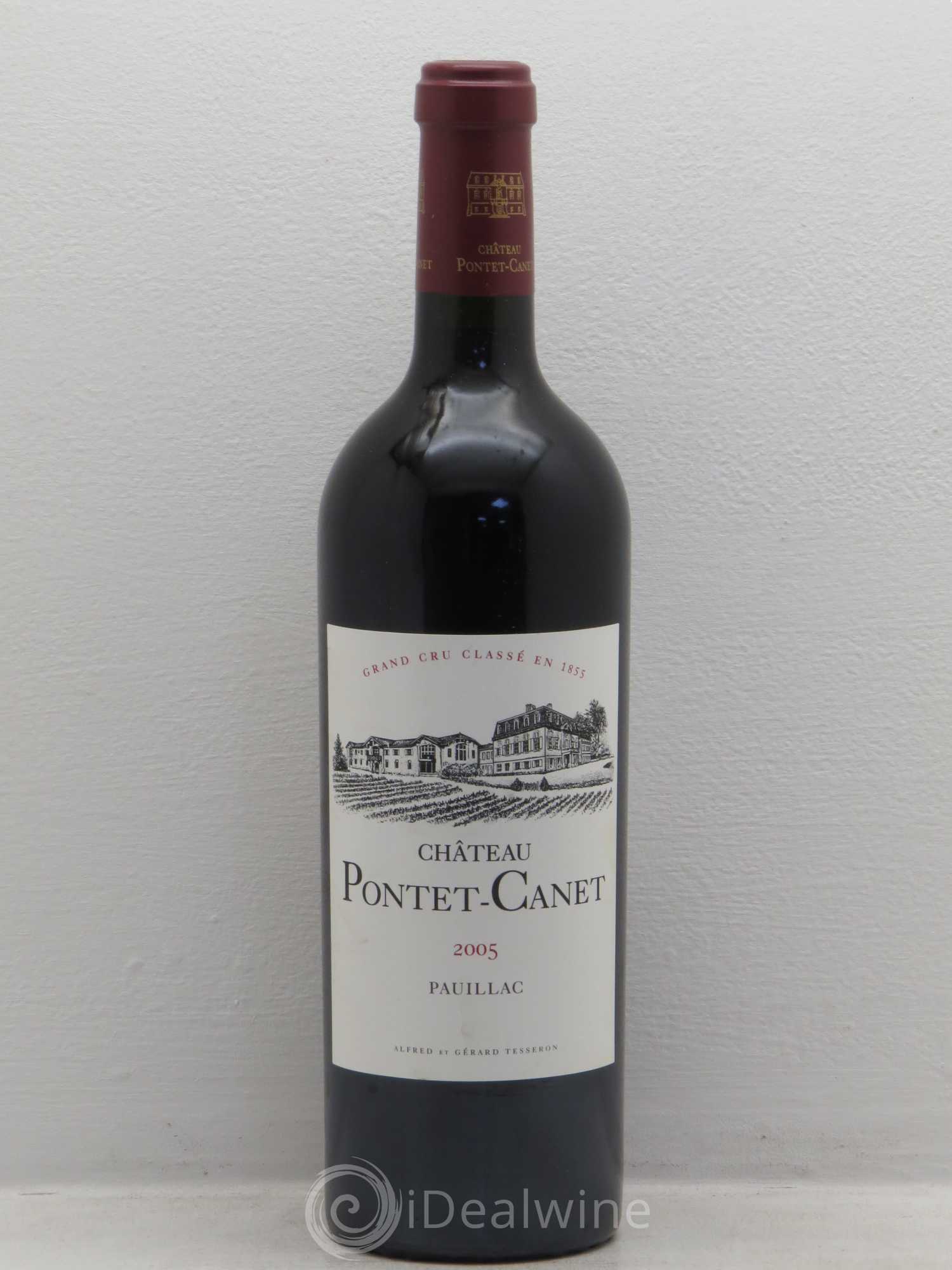 Château Pontet Canet 5ème Grand Cru Classé 2005 - Lot de 1 bouteille - 0