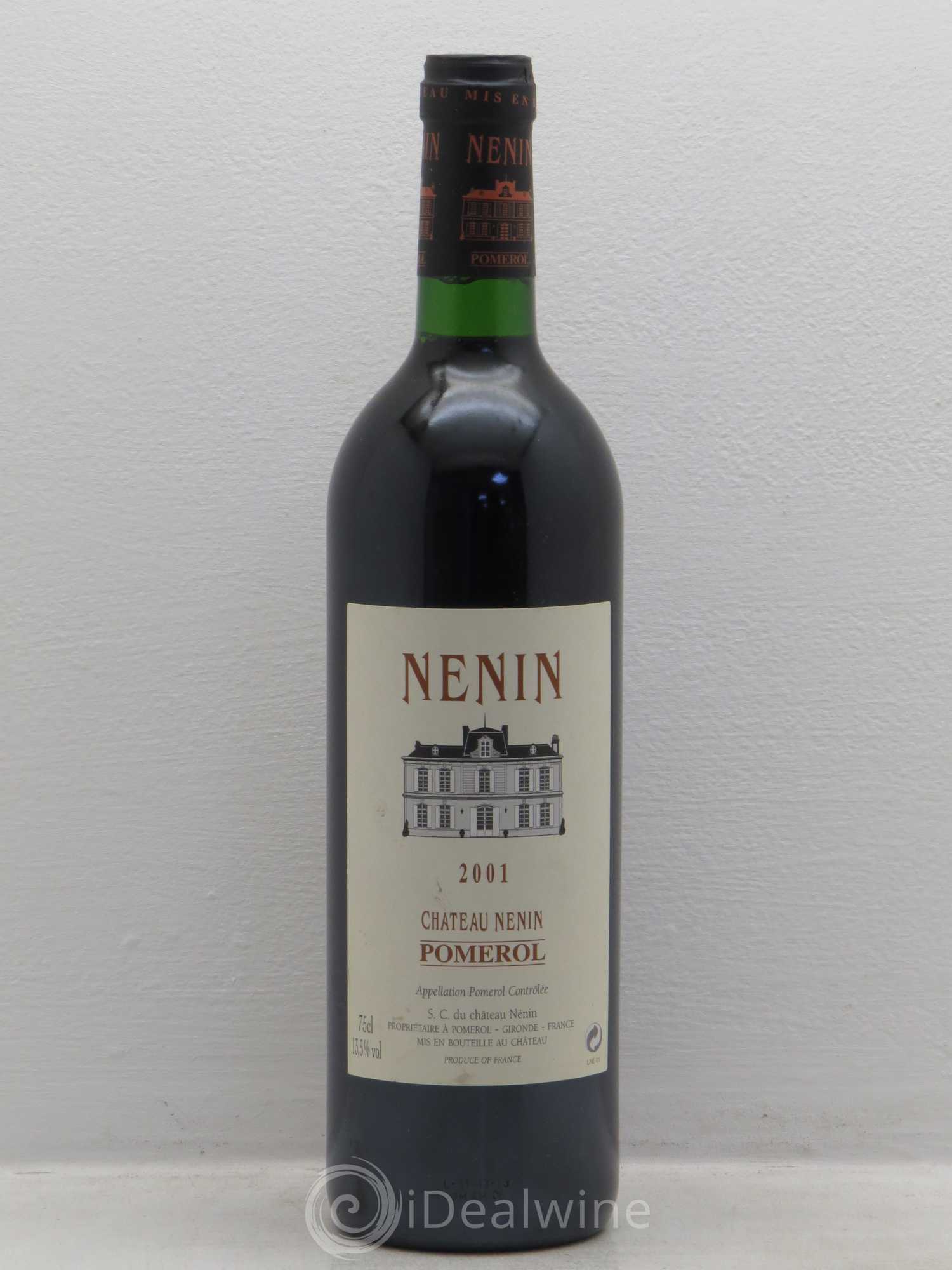 Château Nenin 2001 - Lot de 1 bouteille - 0