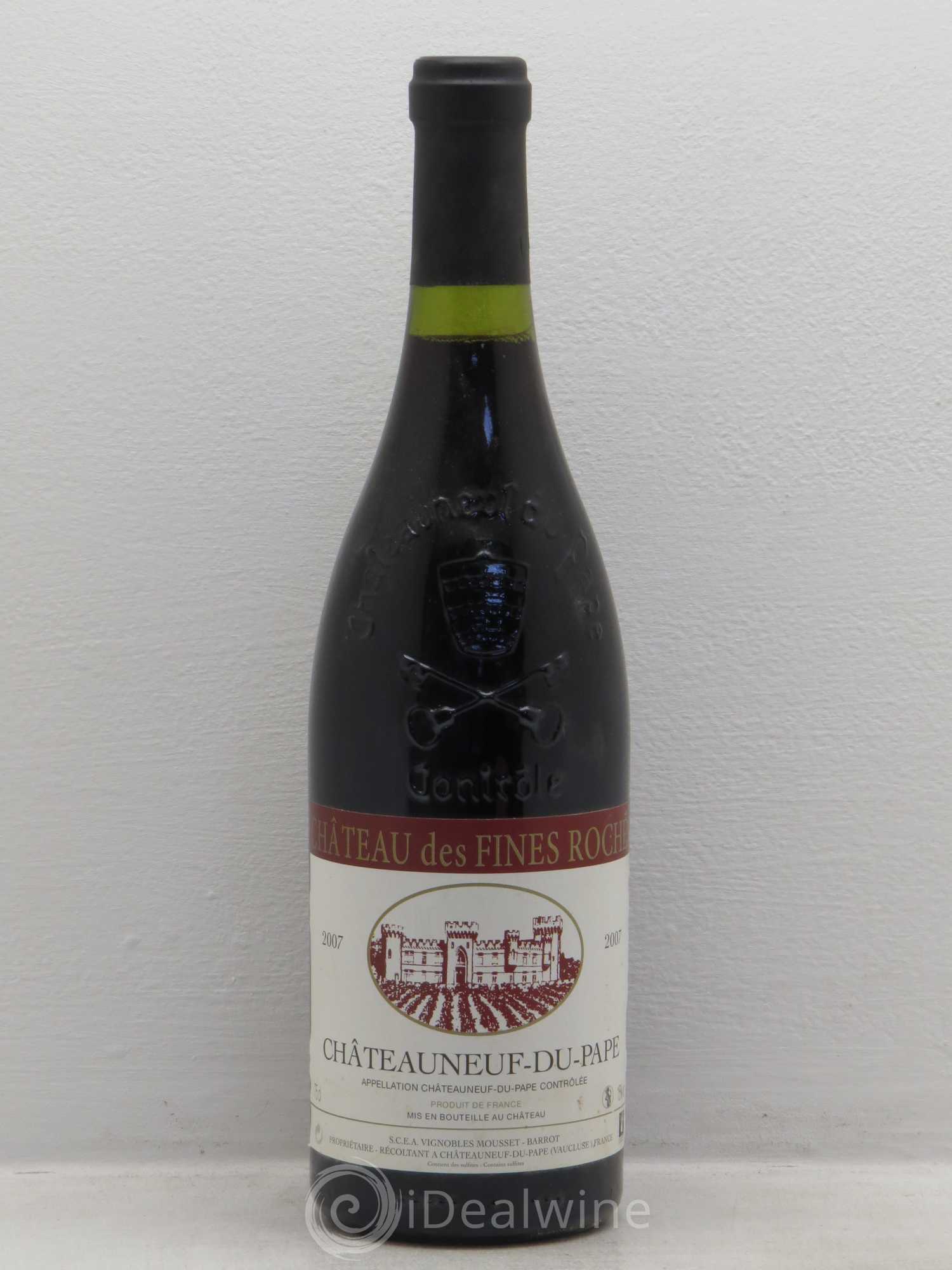 Châteauneuf-du-Pape Château des Fines Roches 2007 - Lot de 1 bouteille - 0