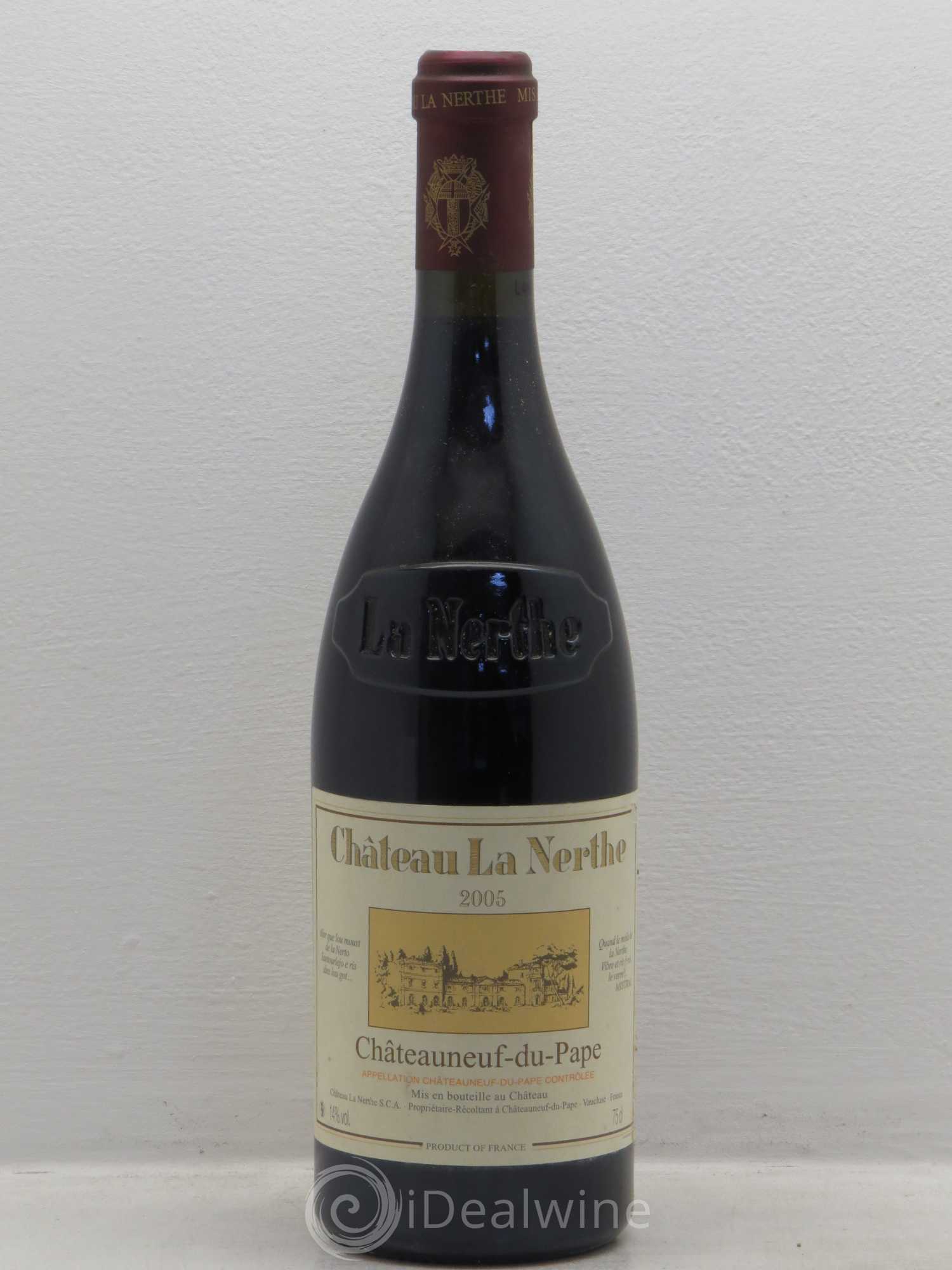 Châteauneuf-du-Pape Château la Nerthe Famille Richard 2005 - Lot de 1 bouteille - 0