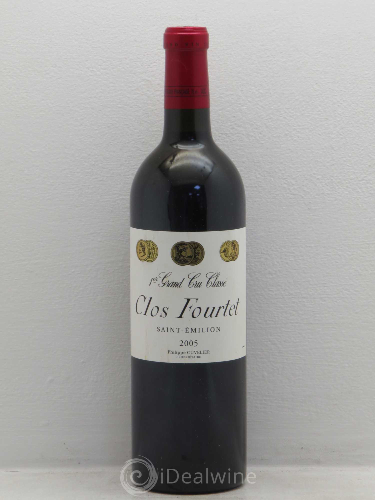 Clos Fourtet 1er Grand Cru Classé B 2005 - Lot de 1 bouteille - 0