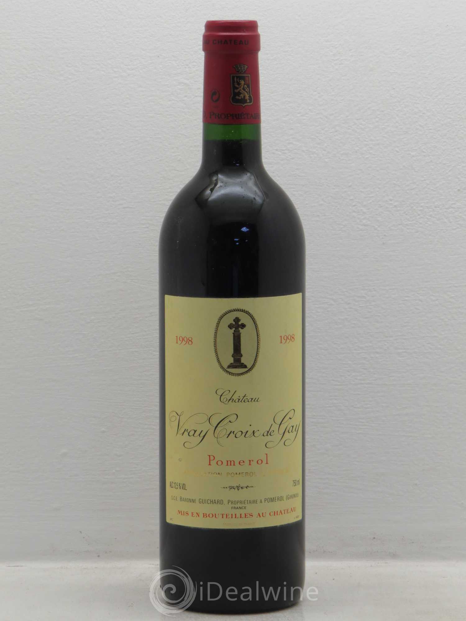 Château Vray Croix de Gay 1998 - Lot de 1 bouteille - 0
