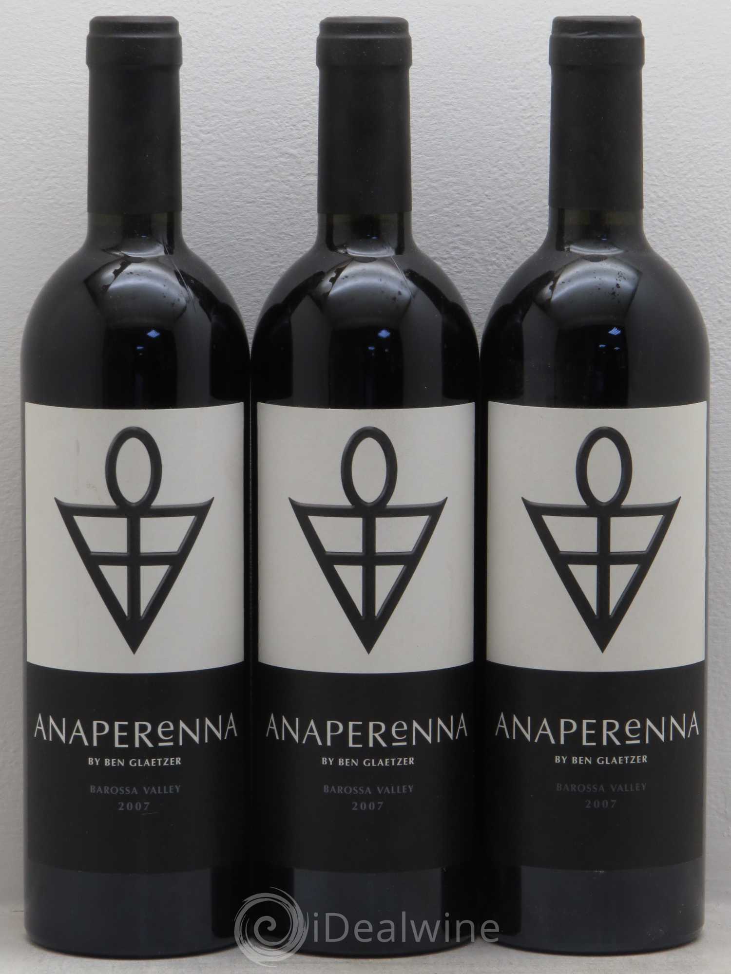 Australie Anaparena Ben Glaetzer Barossa Valley 2007 - Posten von 3 Flaschen - 0