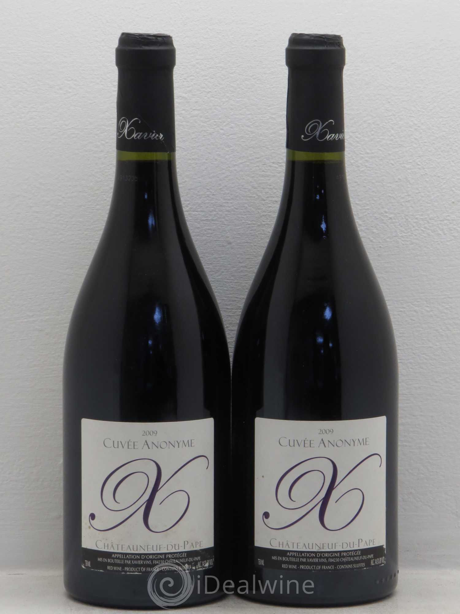 Châteauneuf-du-Pape Cuvée Anonyme Xavier Vins 2009 - Posten von 2 Flaschen - 0