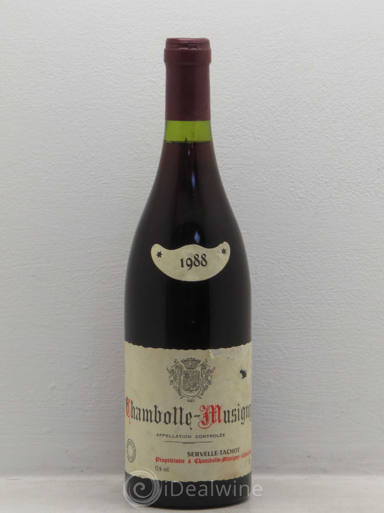 Chambolle-Musigny Servelle-Tachot 1988 - Posten von 1 Flasche - 0
