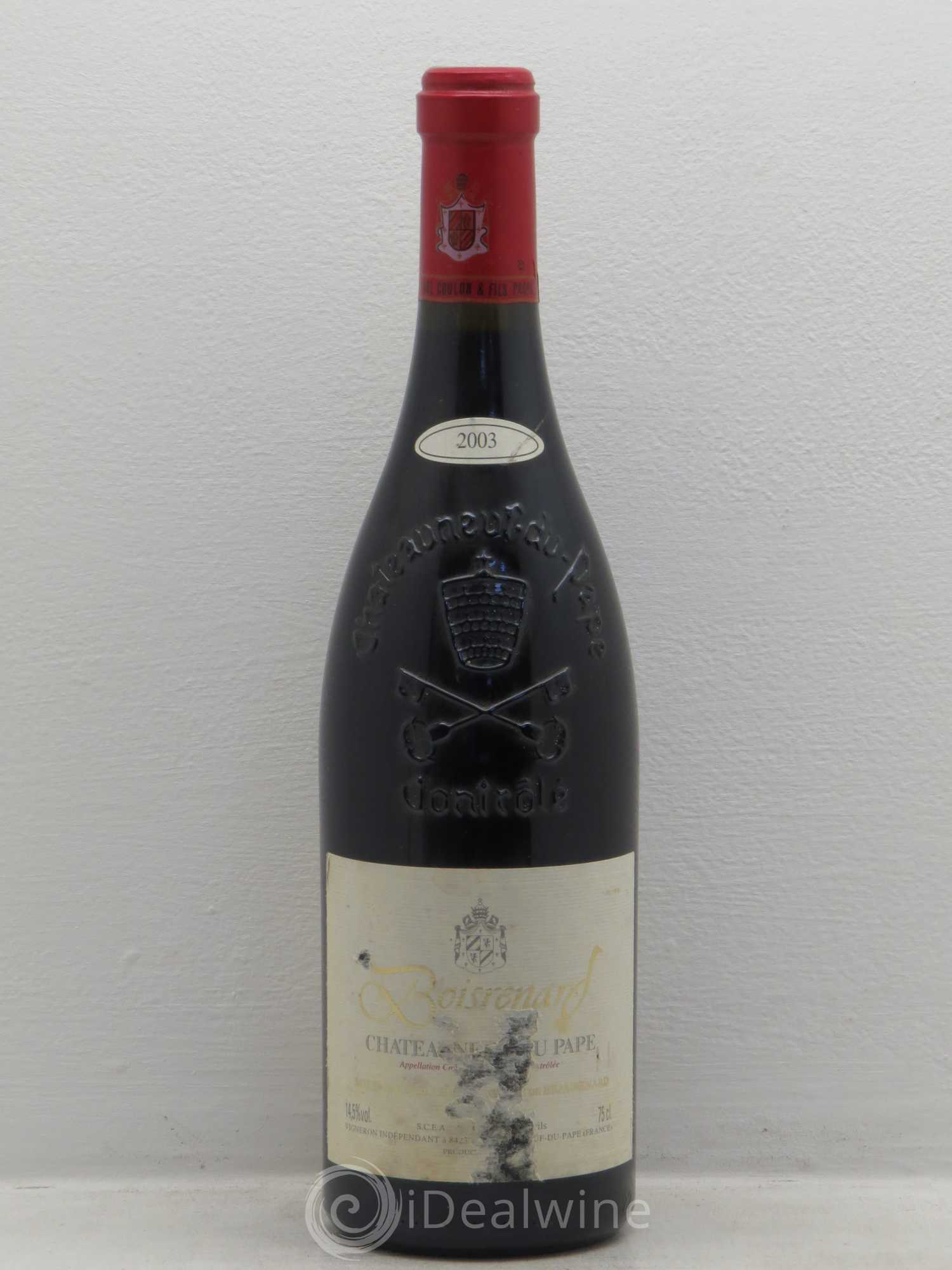 Châteauneuf-du-Pape Cuvée Boisrenard Beaurenard (Domaine de) 2003 - Lot de 1 bouteille - 0
