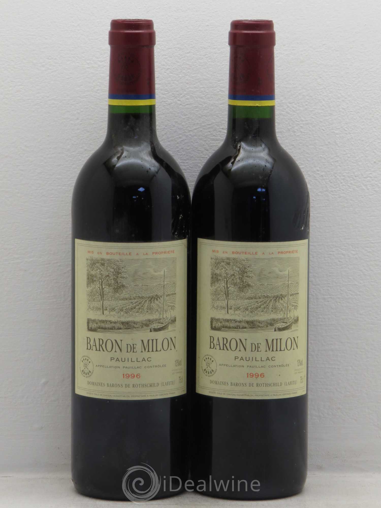 Pauillac 1996 - Lot de 2 bouteilles - 0