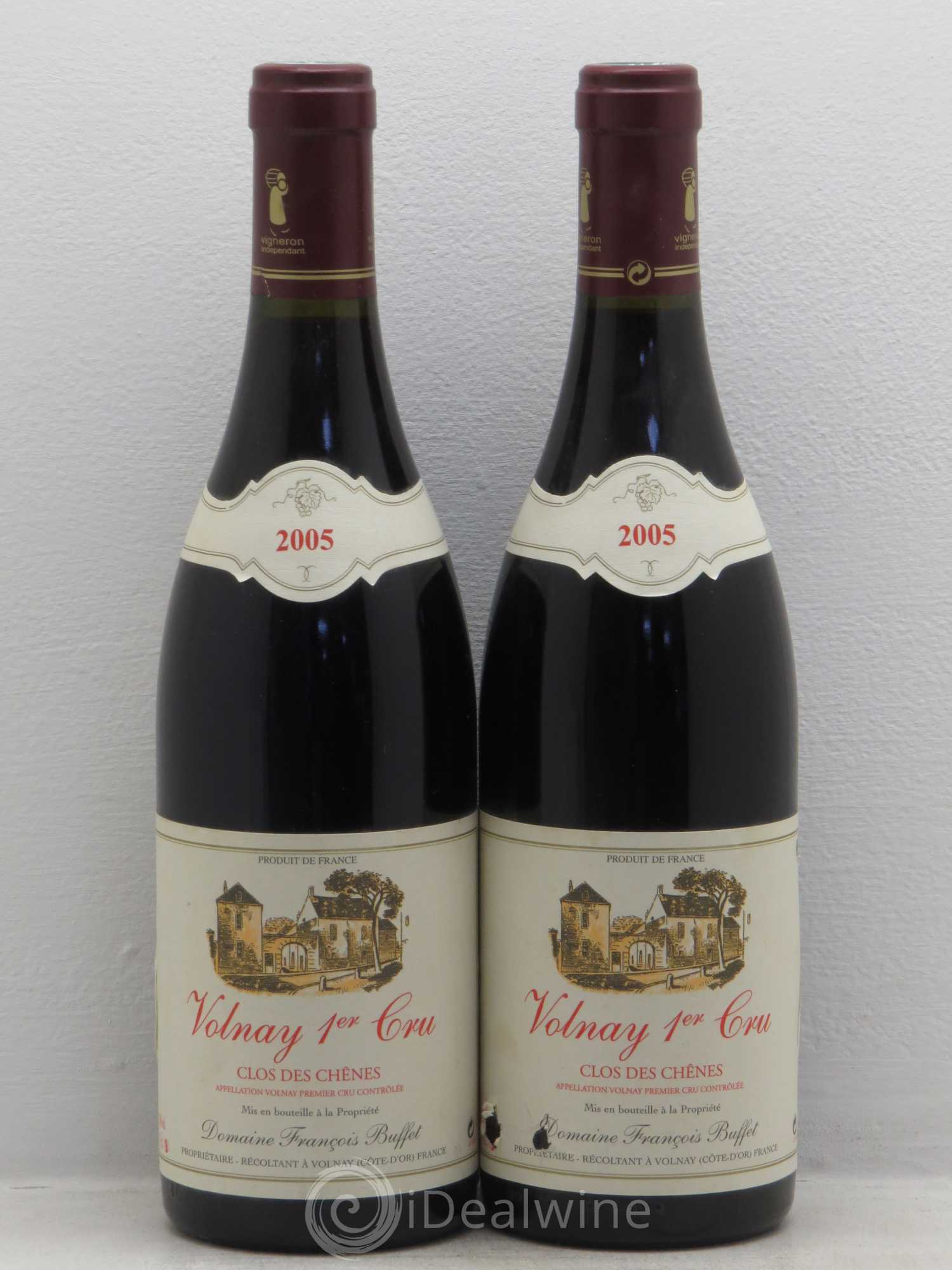 Volnay 1er Cru Domaine François Buffet 2005 - Lot de 2 bouteilles - 0