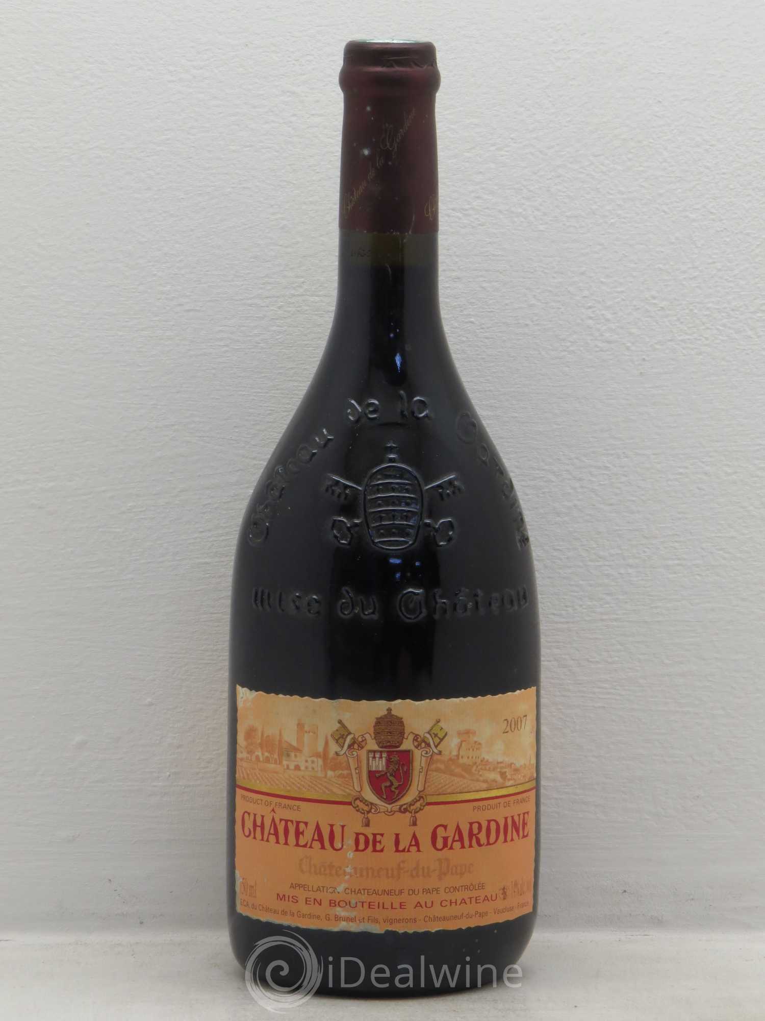 Châteauneuf-du-Pape Château de La Gardine Famille Brunel 2007 - Lot de 1 bouteille - 0