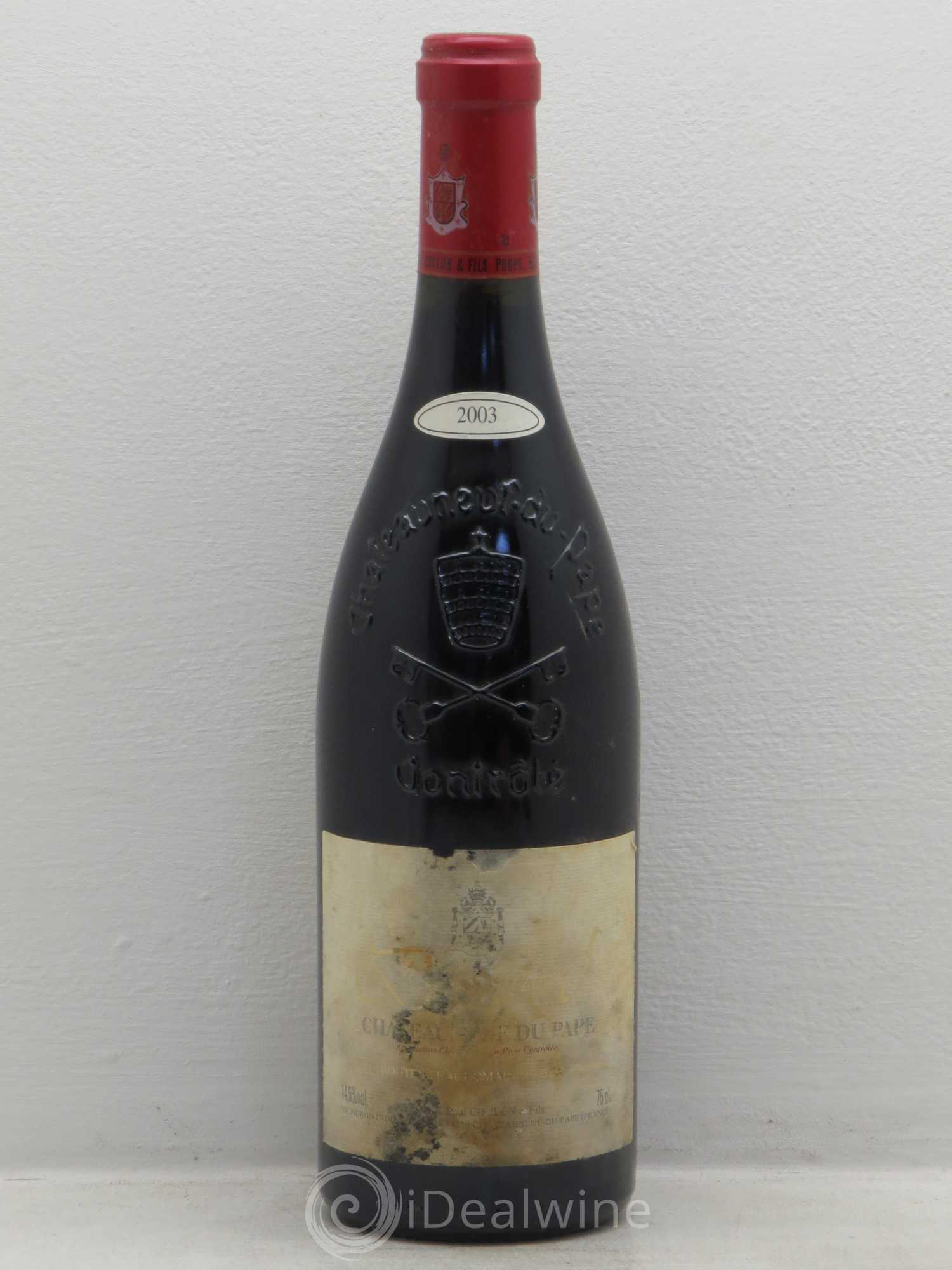 Châteauneuf-du-Pape Cuvée Boisrenard Beaurenard (Domaine de) 2003 - Lot de 1 bouteille - 0