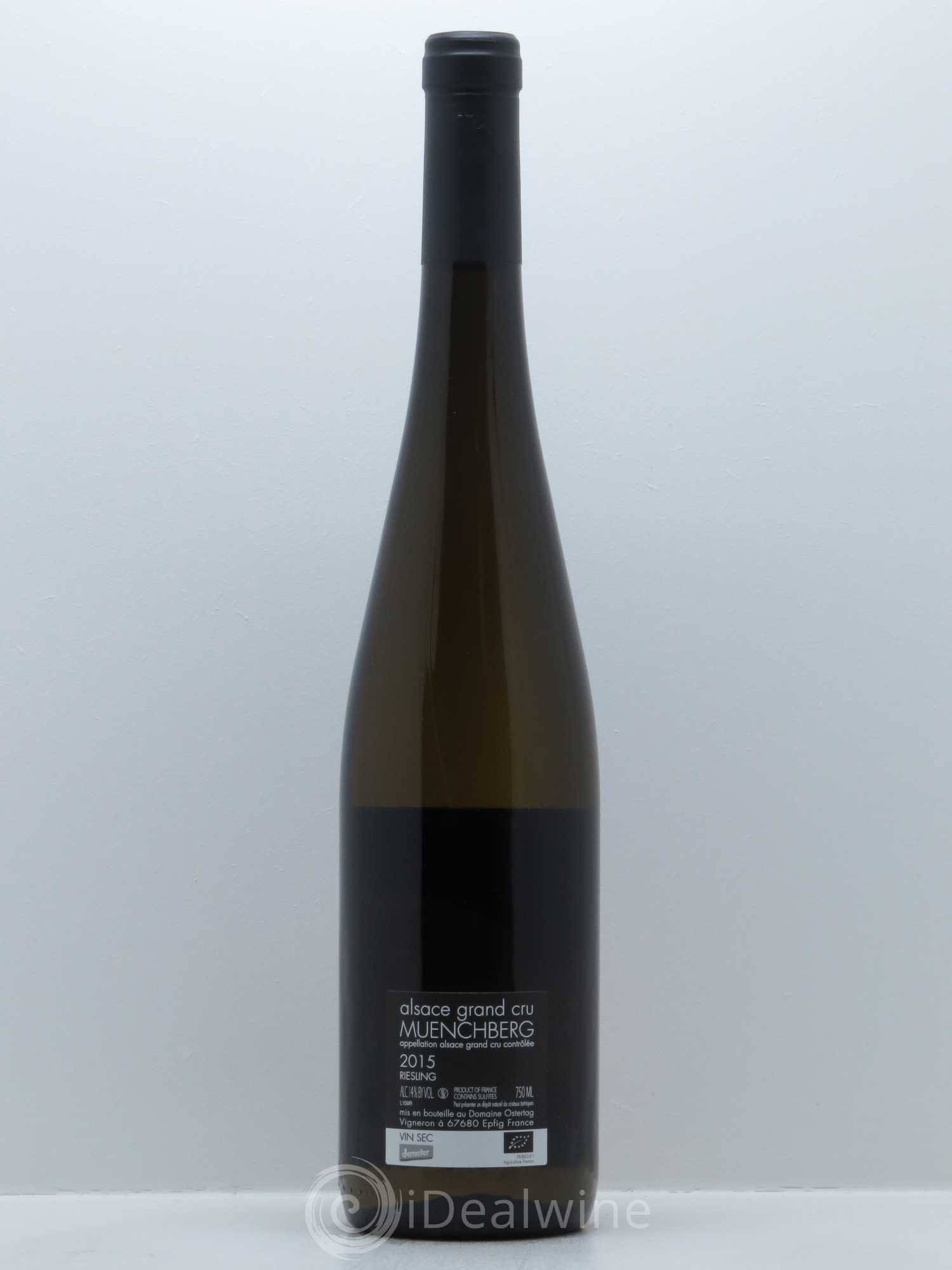 Alsace Riesling Grand Cru Muenchberg Ostertag (Domaine) 2015 - Lot de 1 bouteille - 1