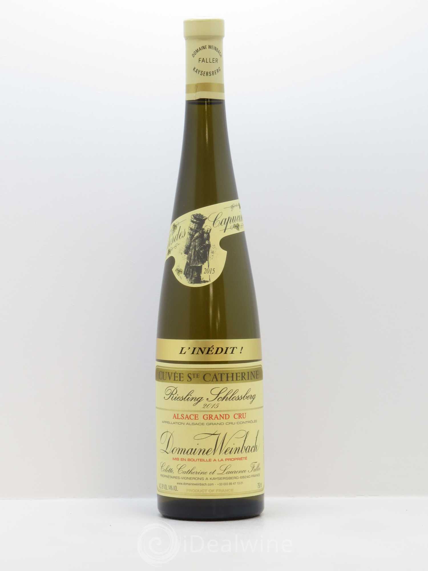 Alsace Riesling Grand Cru Schlossberg Cuvée Sainte Catherine l'Inédit Weinbach (Domaine) 2015 - Lot de 1 bouteille - 0