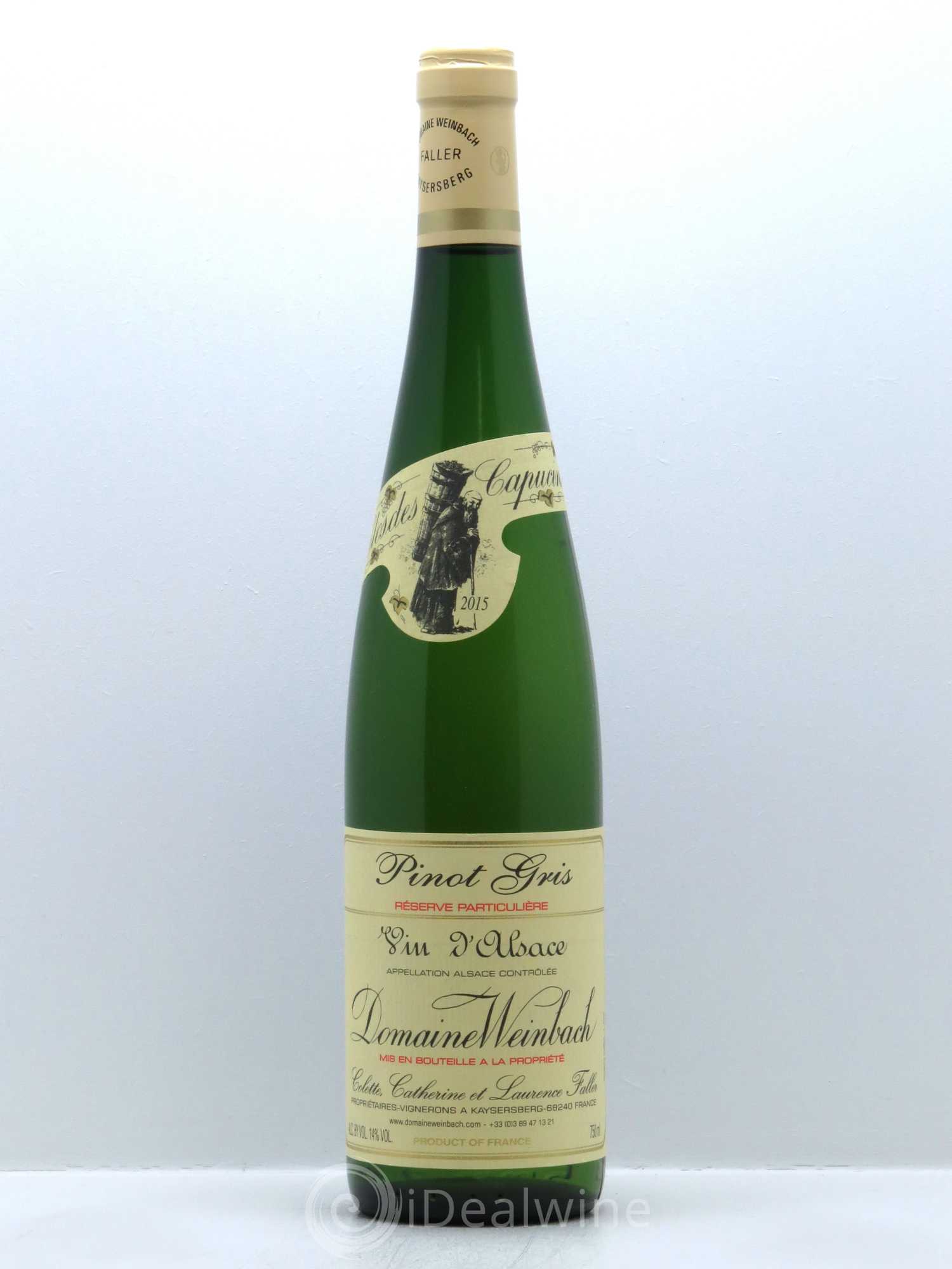 Alsace Pinot Gris (Tokay) Réserve Particulière Weinbach (Domaine) 2015 - Lot de 1 bouteille - 0