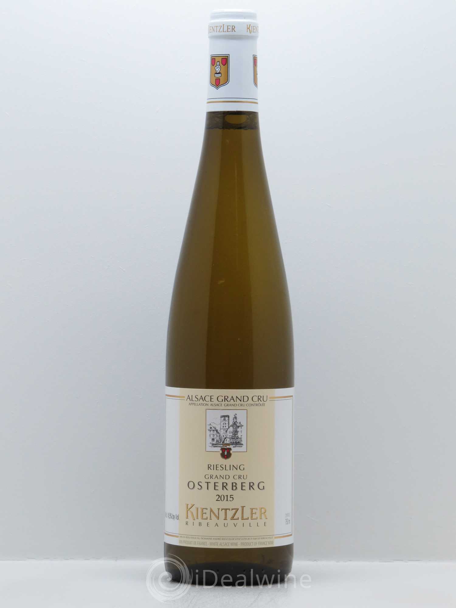 Alsace Riesling Grand Cru Osterberg Kientzler 2015 - Lot de 1 bouteille - 0