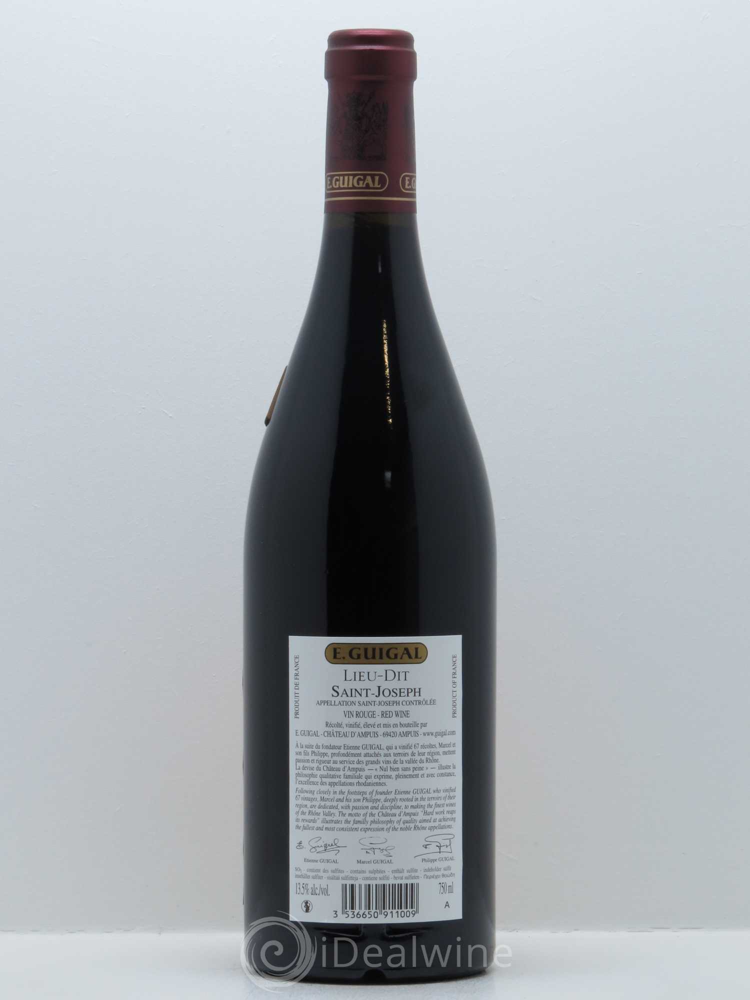 Saint-Joseph Lieu-dit Saint-Joseph Guigal 2014 - Lot de 1 bouteille - 1